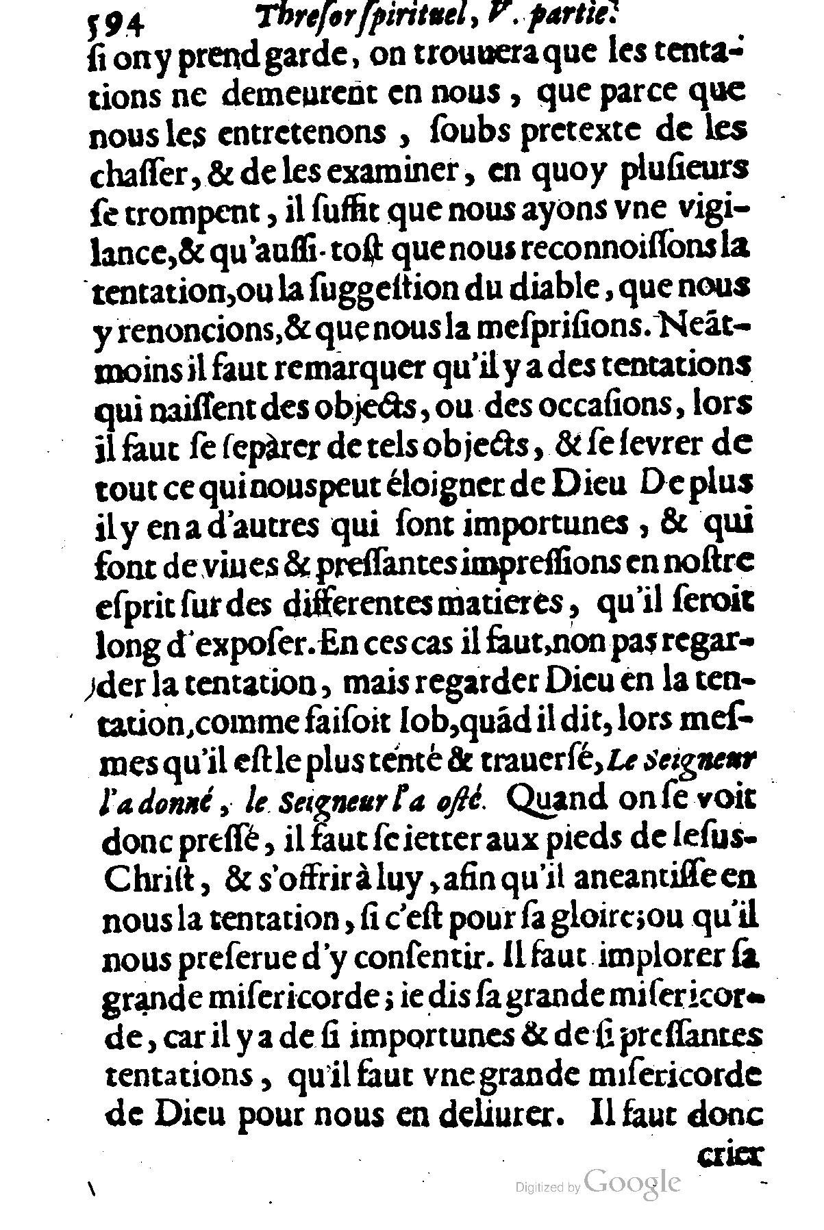 1635 - Sébastien Huré - Trésor spirituel contenant les obligations - BM Lyon
