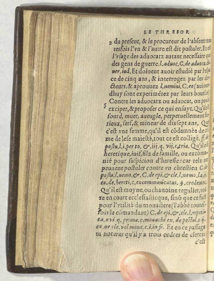 1552 - Vincent Sertenas - Trésor de pratique pour les juges - Kansas University
