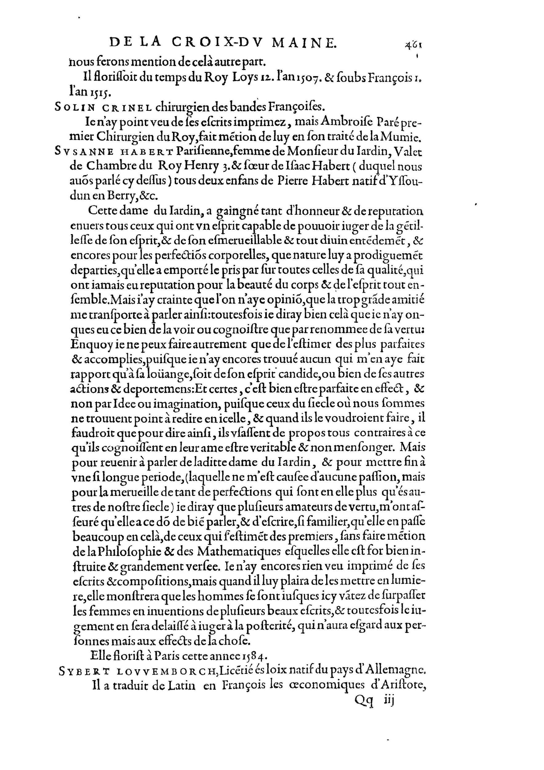 1584 - Abel L&#039;Angelier - Bibliothèques françaises - BnF
