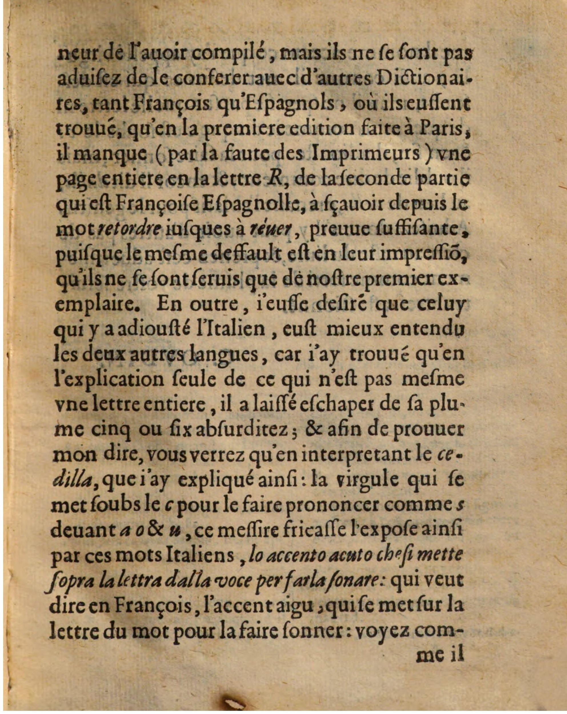 1625 - Hubert Antoine - Trésor des deux langues espagnole et française - Augsbourg