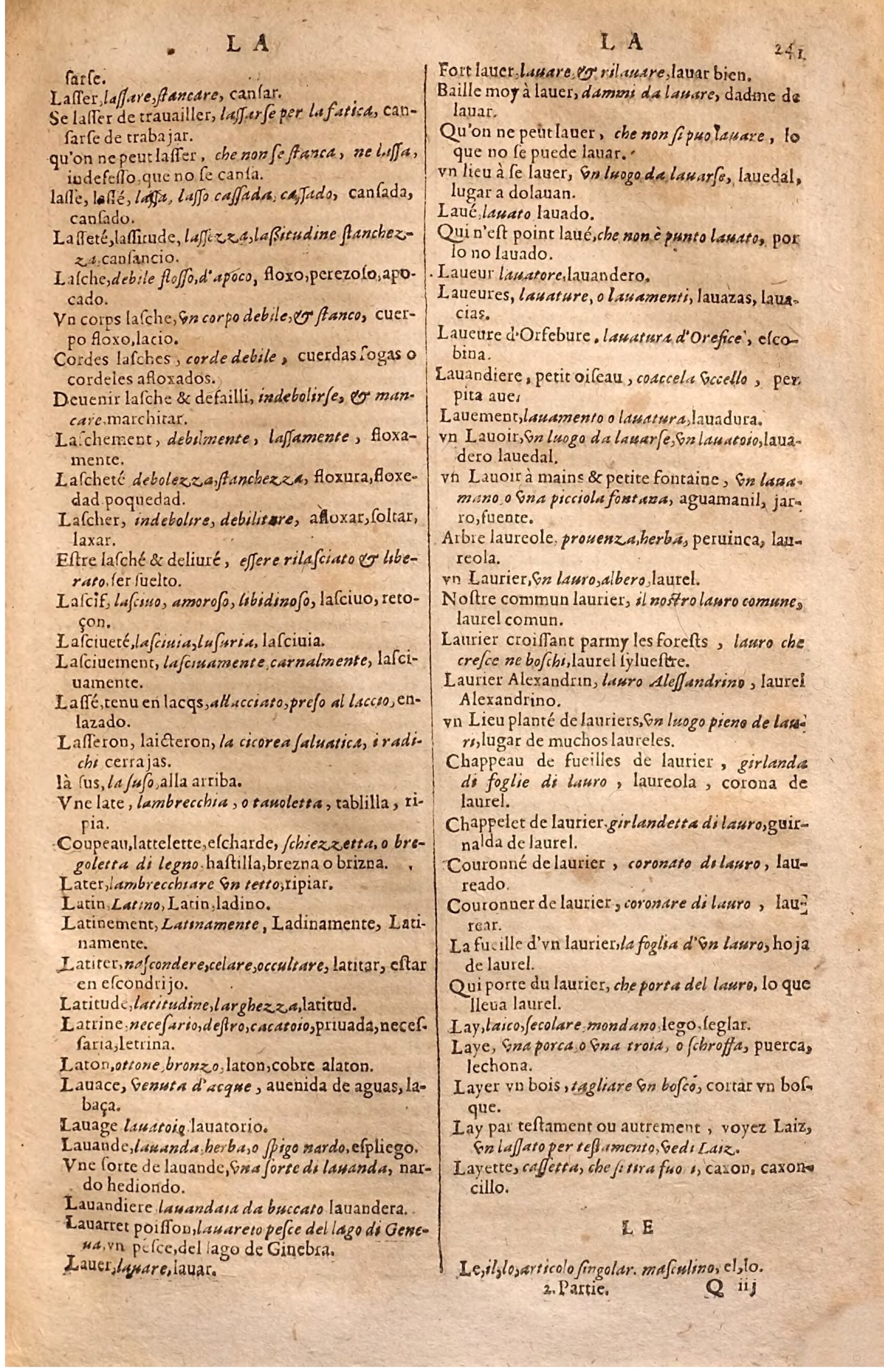 1627 - Jacques Crespin - Trésor des trois langues (Seconde partie) - Regensburg