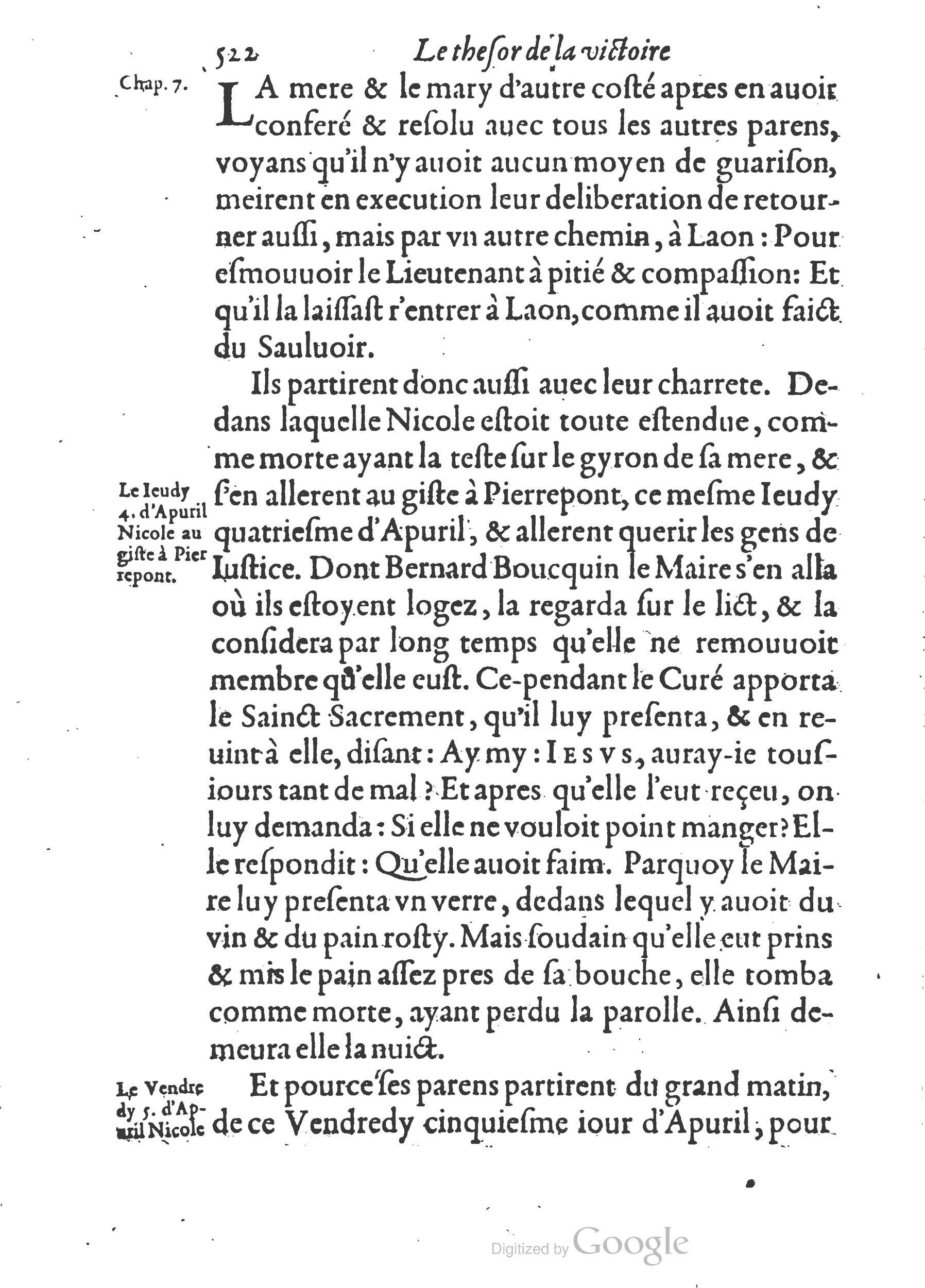 1578 - Nicolas Chesneau - Trésor et entière histoire de la triomphante victoire du corps de Dieu sur l’esprit malin - British Library 1578 - Nicolas Chesneau - Trésor et entière histoire de la triomphante victoire du corps de Dieu sur l’esprit malin - British Library