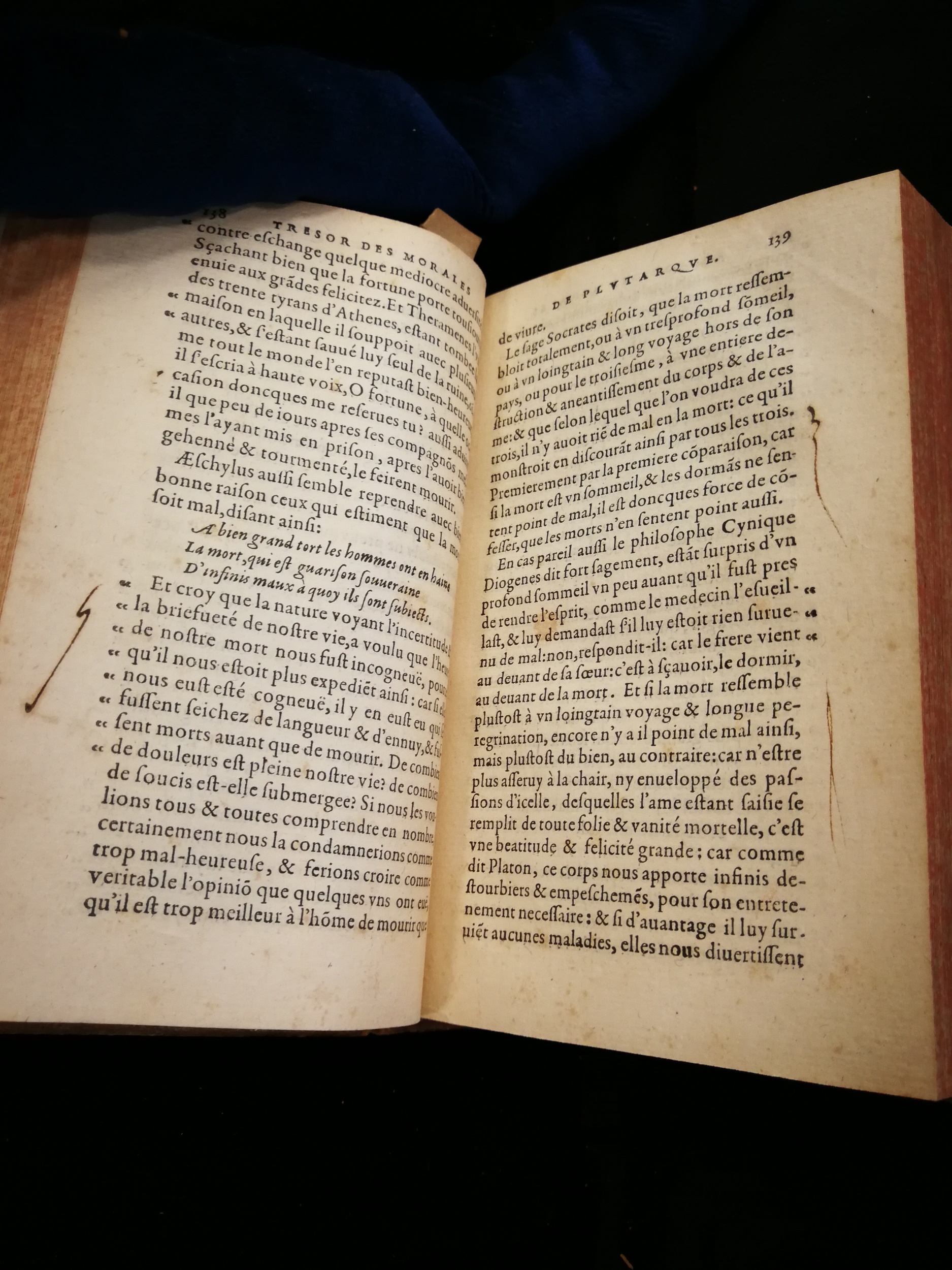 1577 - Jean Poupy - Trésor des morales de Plutarque - Les Méjanes, Aix-en-Provence