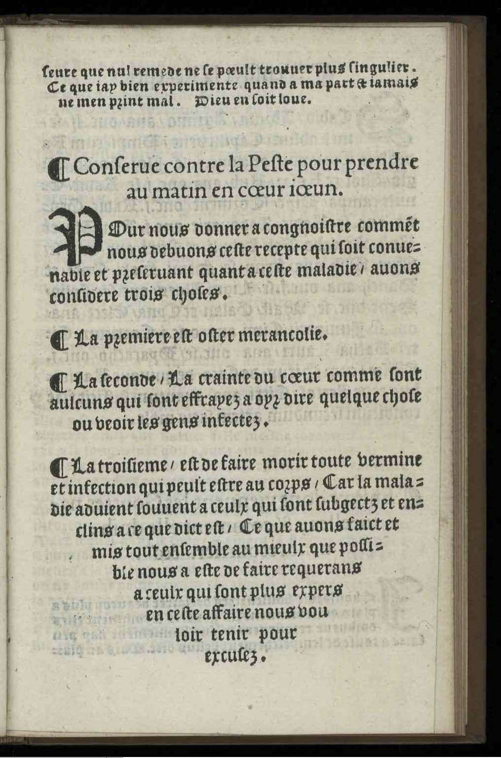 1544 - Josse Lambert - Trésor du remède préservatif et guérison de la peste - UGent