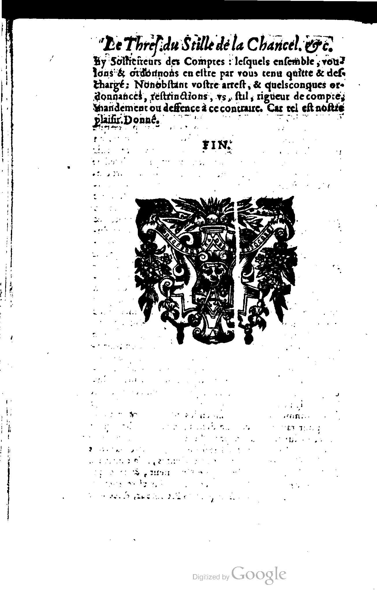 1614 - Jean Richer - Trésor du nouveau style et protocole de la chancellerie de France - BSB Munich