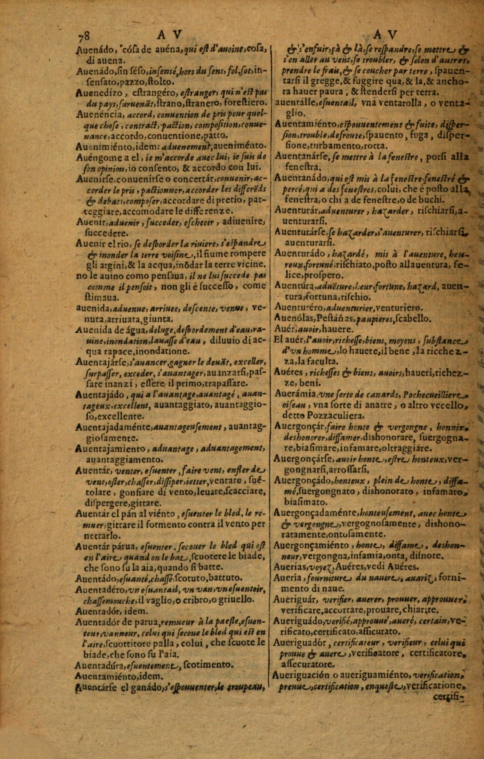 1617 - Samuel Crespin - Trésor des trois langues espagnole, française et italienne (Première partie) - Regensburg