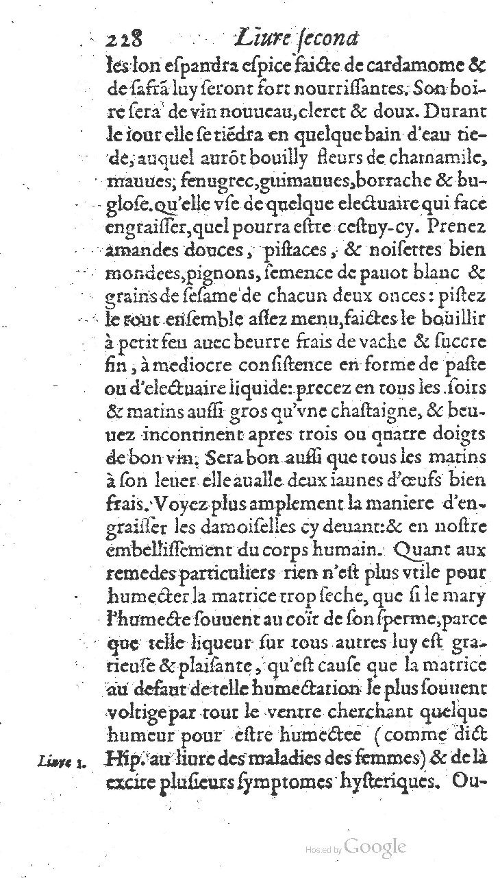 1585 - Jacques du Puis - Trésor des remèdes secrets pour les maladies des femmes - BnF
