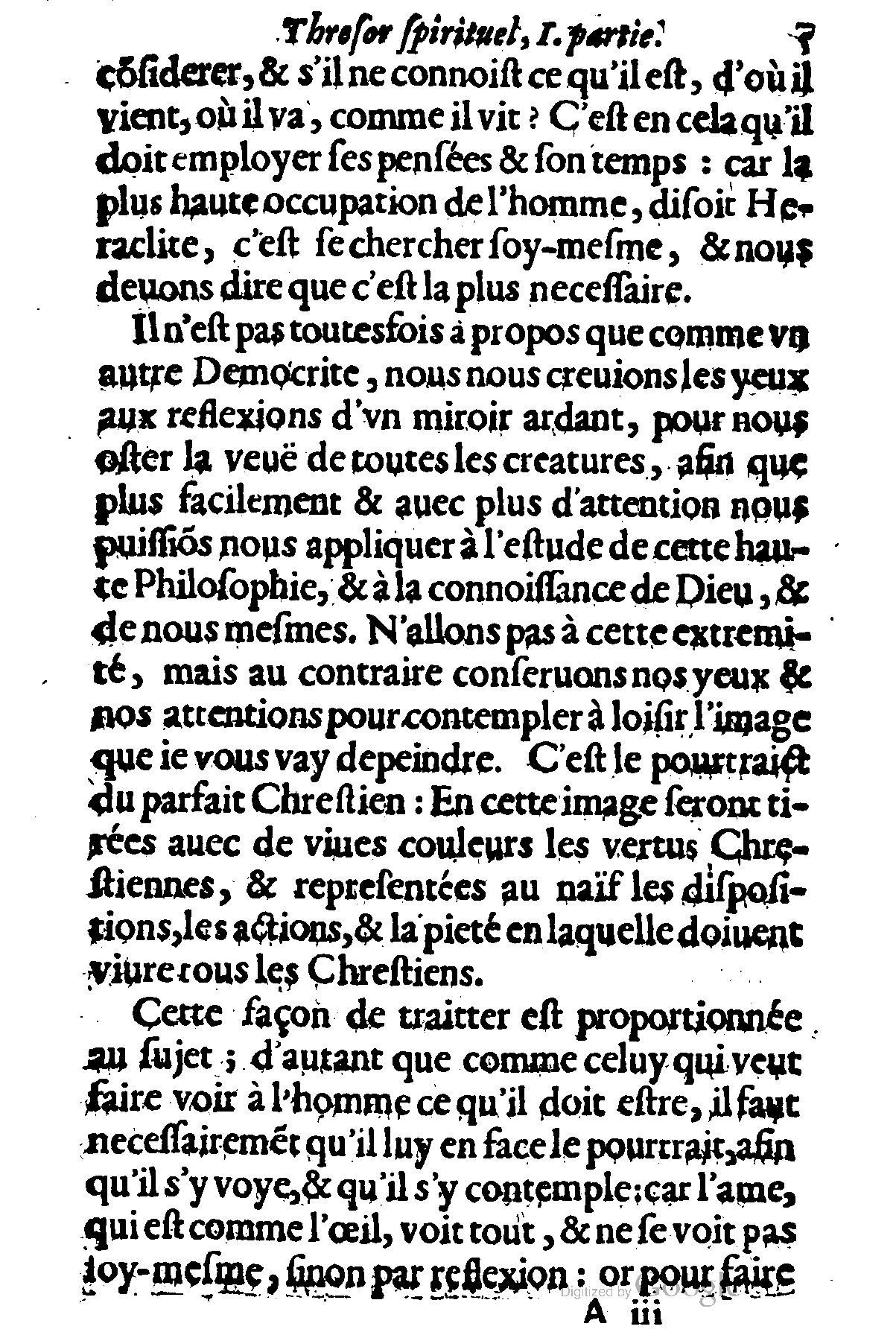1635 - Sébastien Huré - Trésor spirituel contenant les obligations - BM Lyon