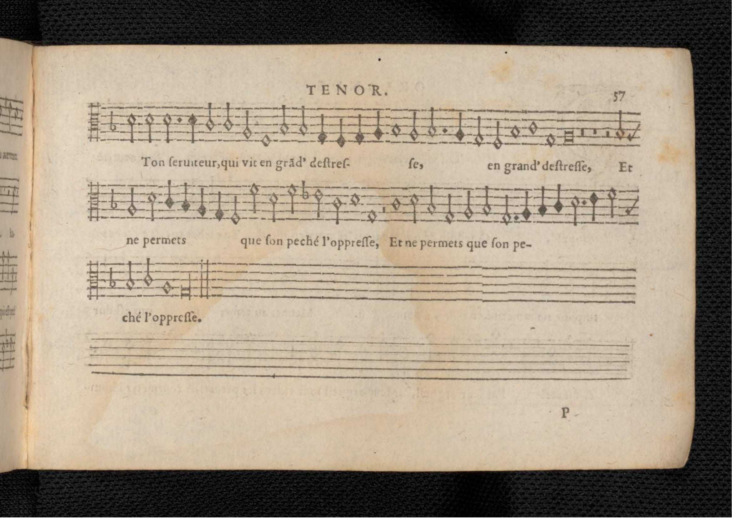 1576 - [Pierre de Saint-André] - Trésor de musique d’Orlande de Lassus Tenor - KBR Bruxelles