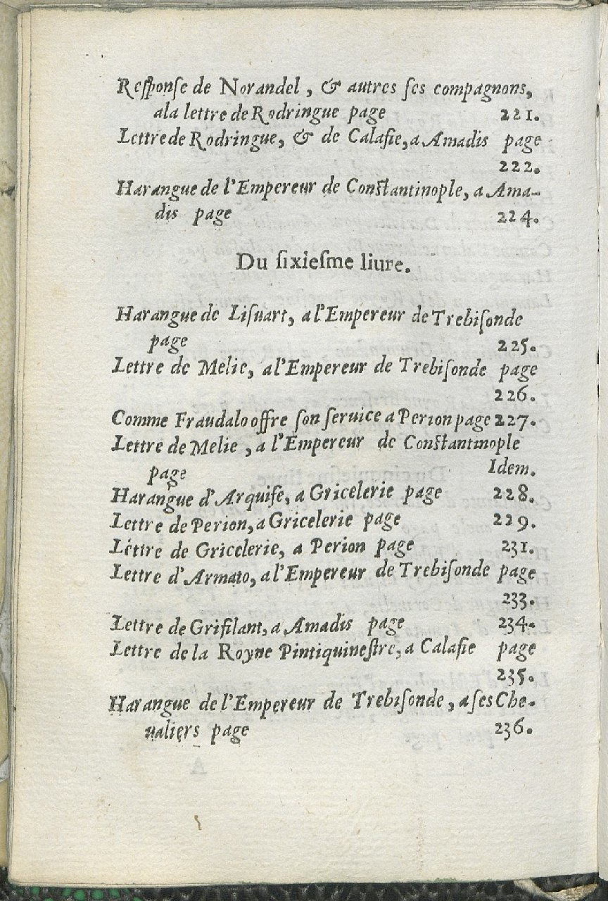 1559 - Pierre Regnard - Trésor des Amadis - Det KLG Copenhague 1559 - Pierre Regnard - Trésor des Amadis - Det KLG Copenhague