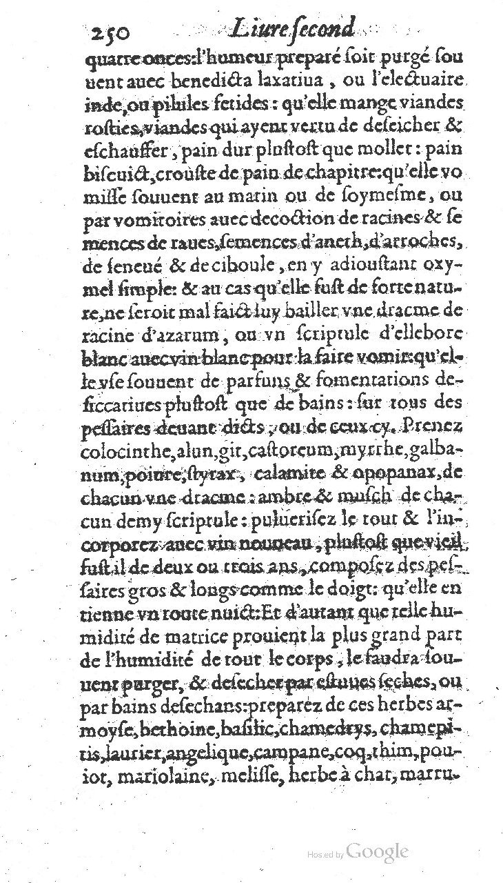 1585 - Jacques du Puis - Trésor des remèdes secrets pour les maladies des femmes - BnF