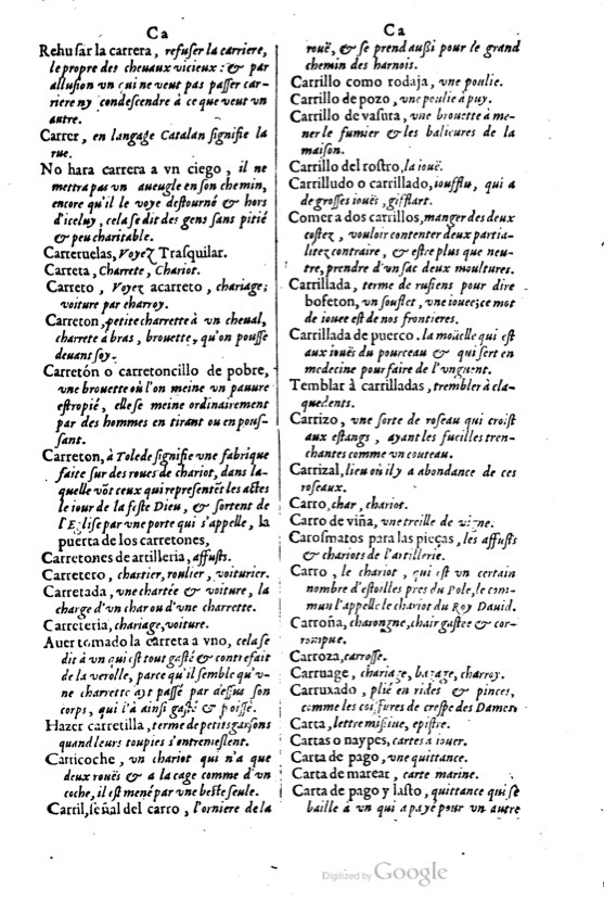 1621 - Adrian Tiffaine - Trésor des deux langues espagnole et française - BM Lyon