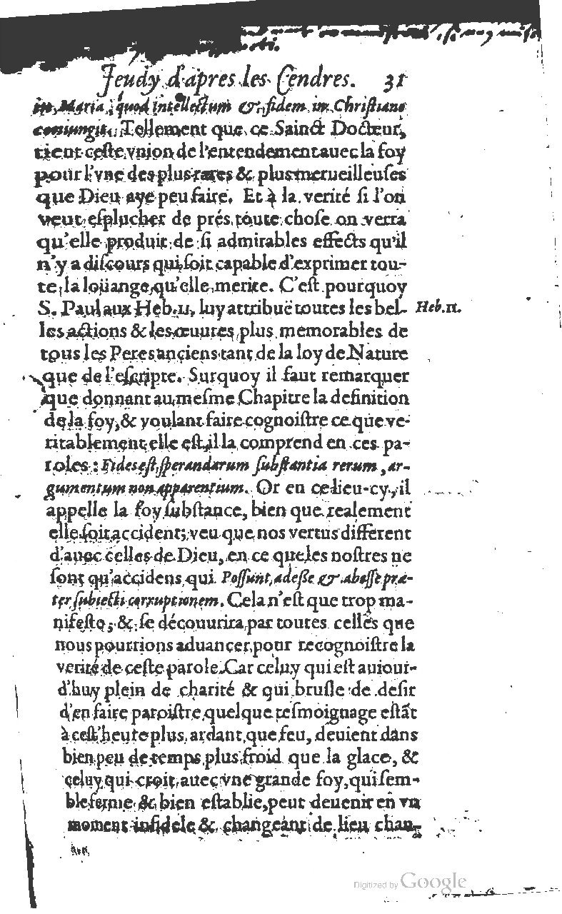 1607 - Nicolas Du Fossé - Trésor quadragésimal - T 01 - BM Lyon