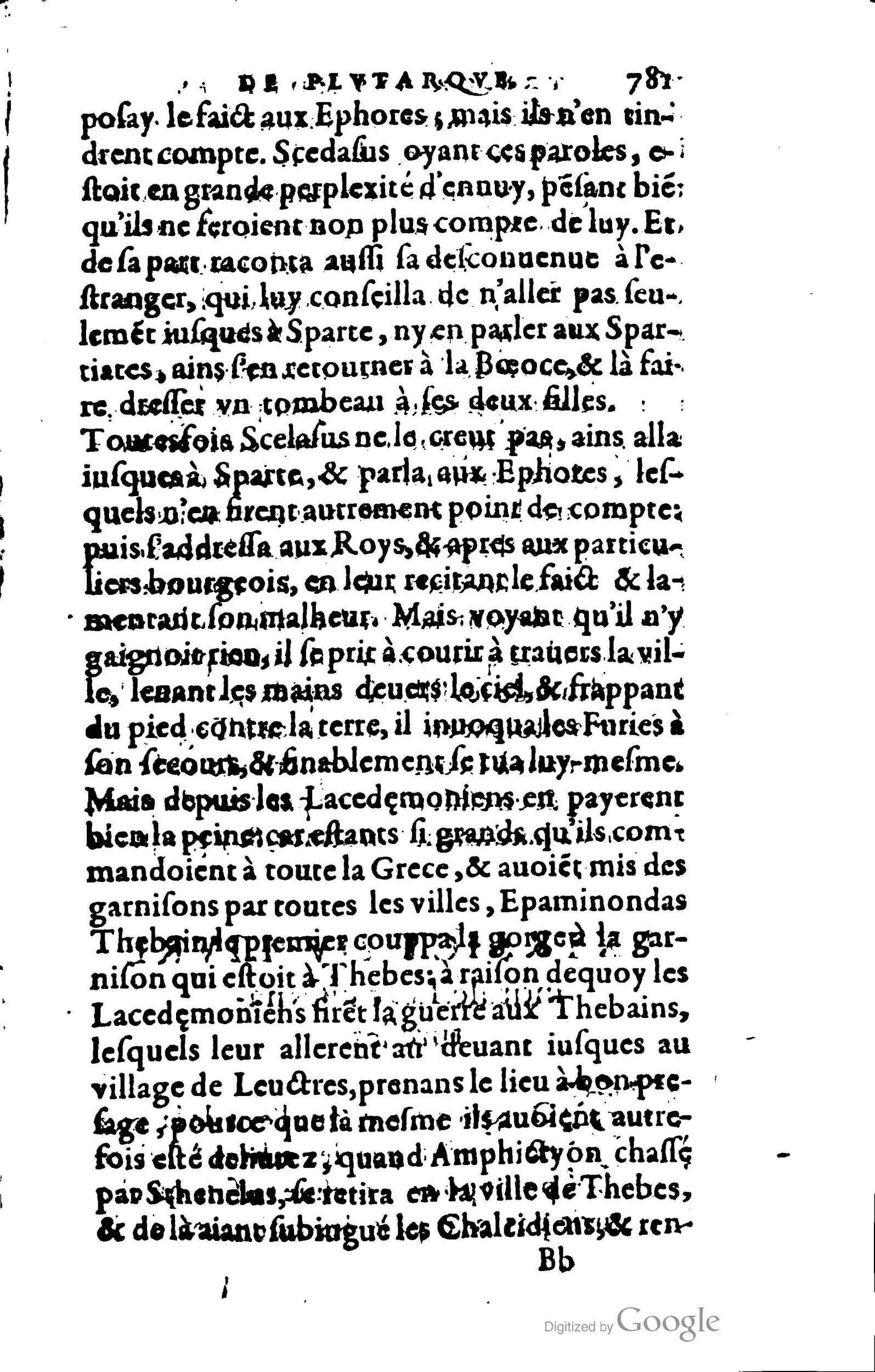 1578 - Jean Poupy - Trésor des morales de Plutarque - BSB Munich