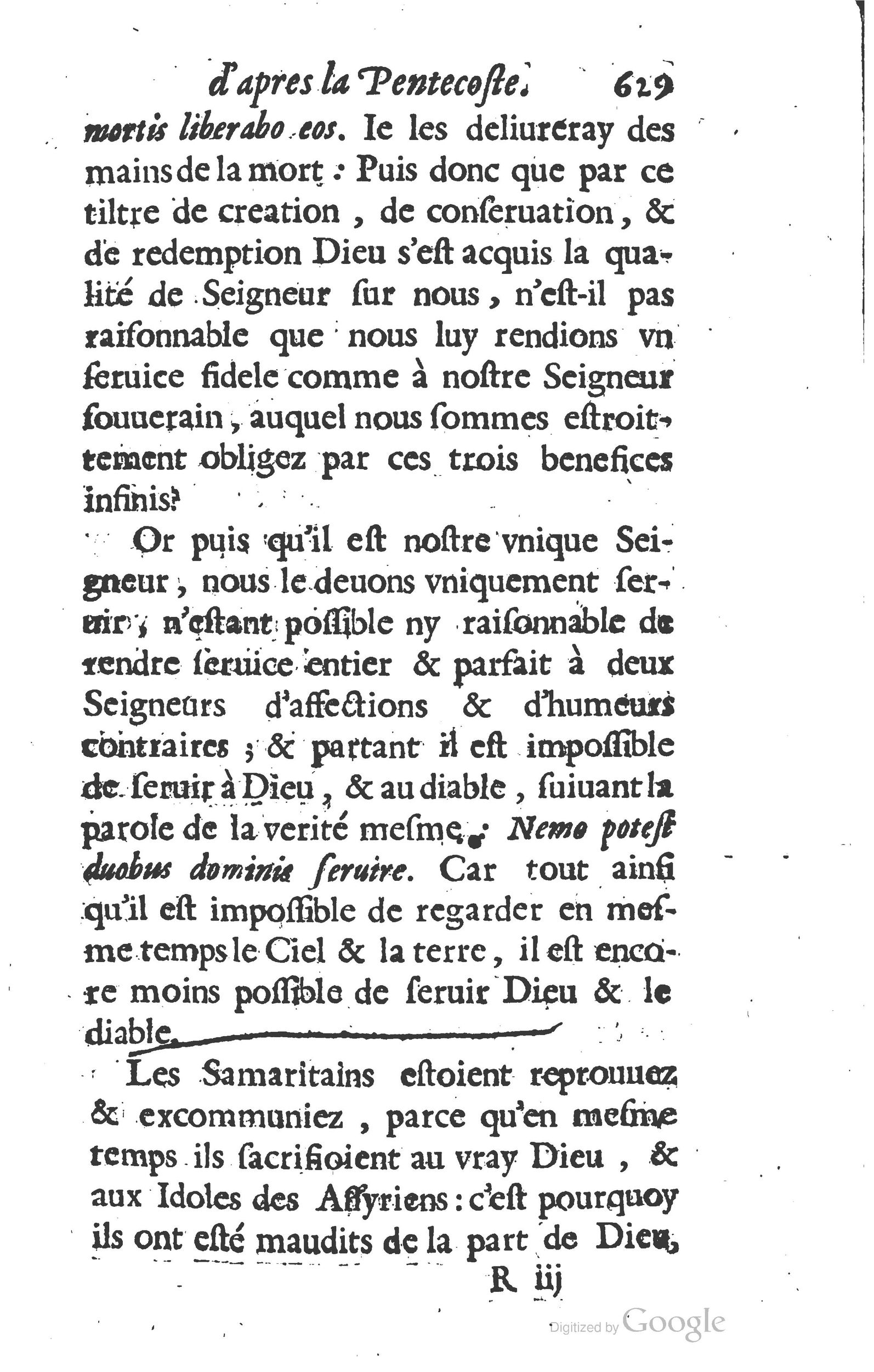 1629 - Manassés de Préaulx - Sermons ou Trésors de la piété chrétienne - BM Lyon