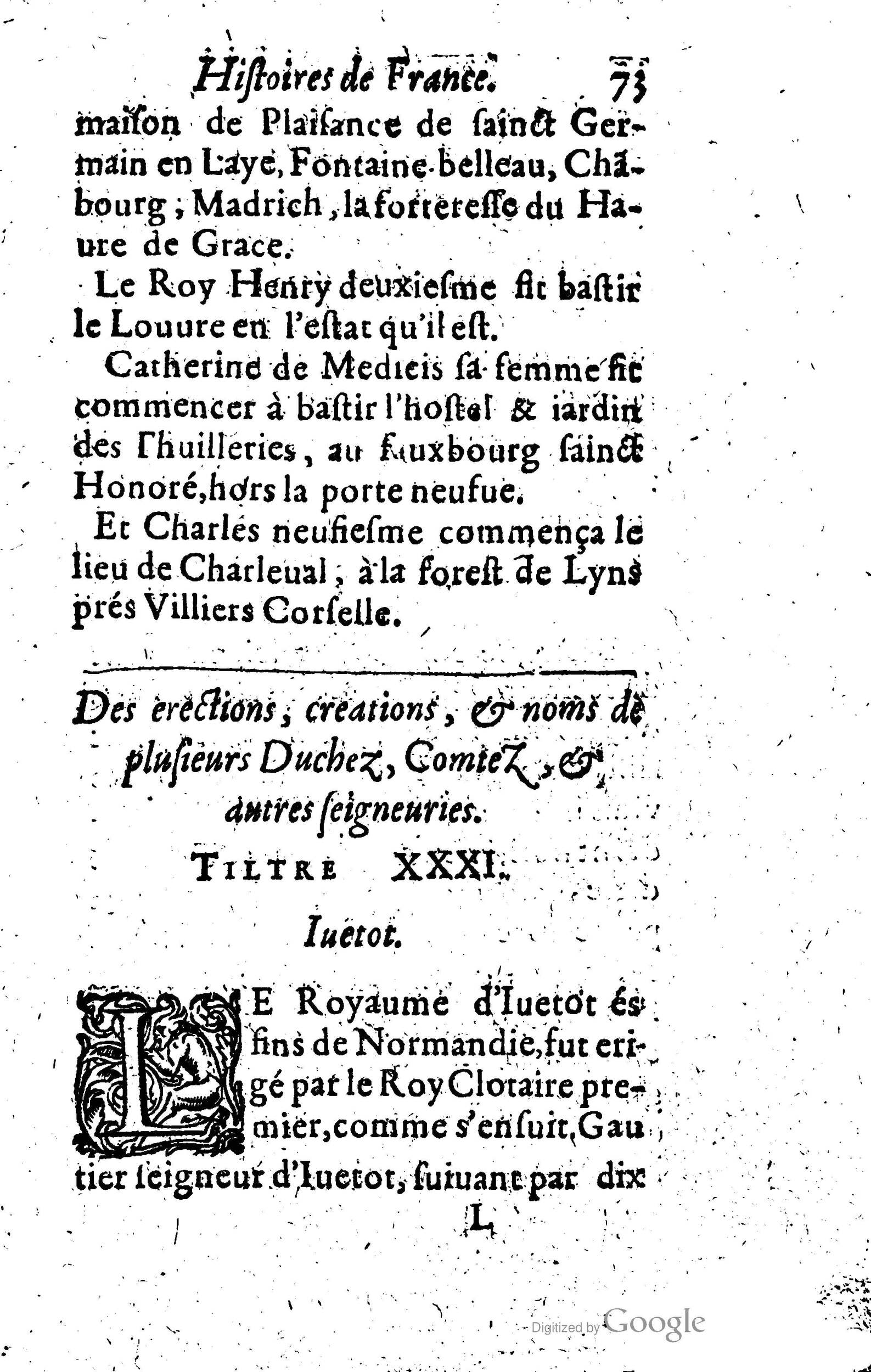 1619 - Jean Corrozet - Trésor des histoires de France - Anvers Musée Plantin-Moretus