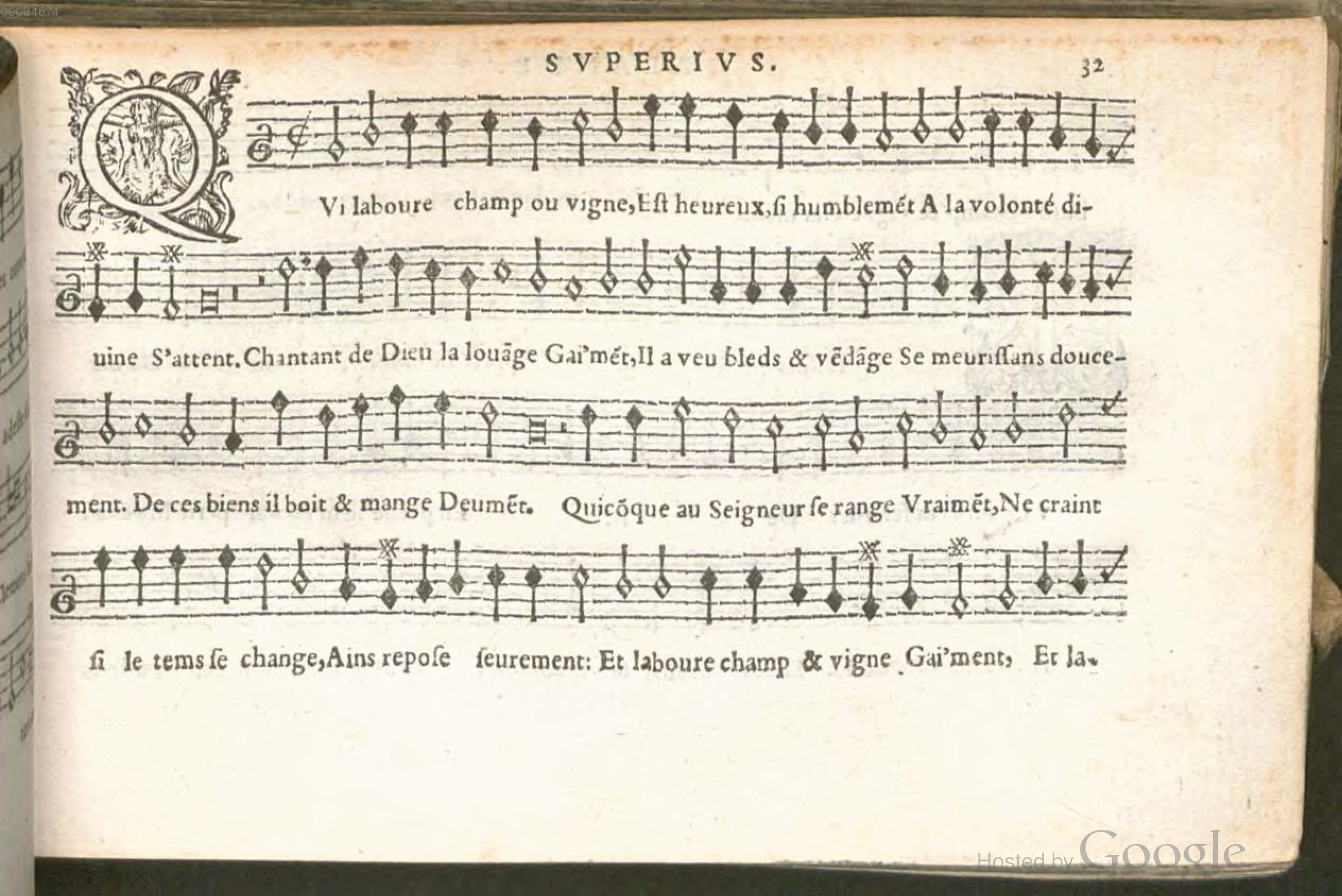 1576 - [Pierre de Saint-André] - Trésor de musique d’Orlande de Lassus Superius - BSB Munich