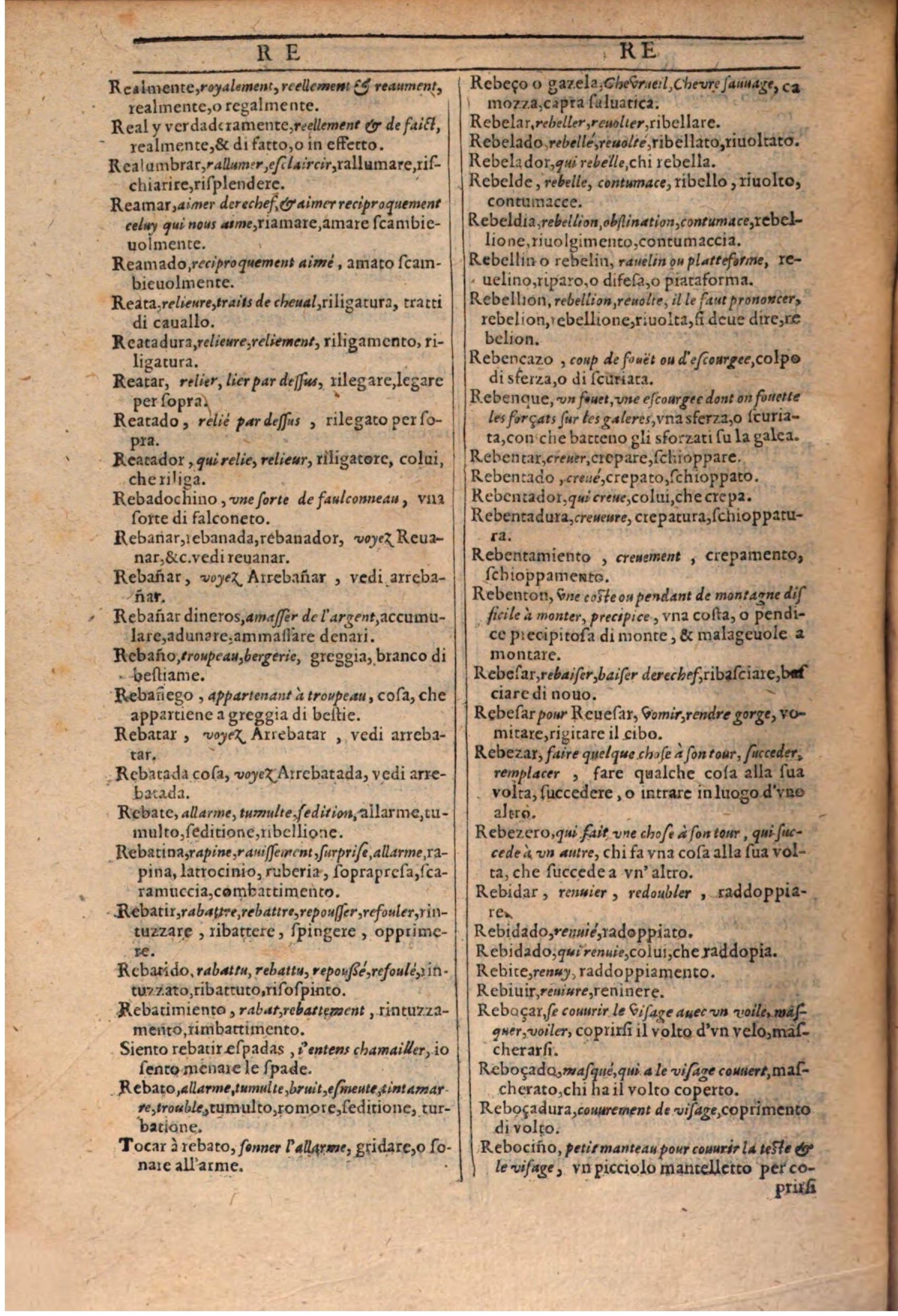 1609 - Philippe Albert et Alexandre Pernet - Trésor des trois langues française, italienne et espagnole (Première partie) - BSB Munich 1609 - Philippe Albert et Alexandre Pernet - Trésor des trois langues française, italienne et espagnole (Première partie) - BSB Munich
