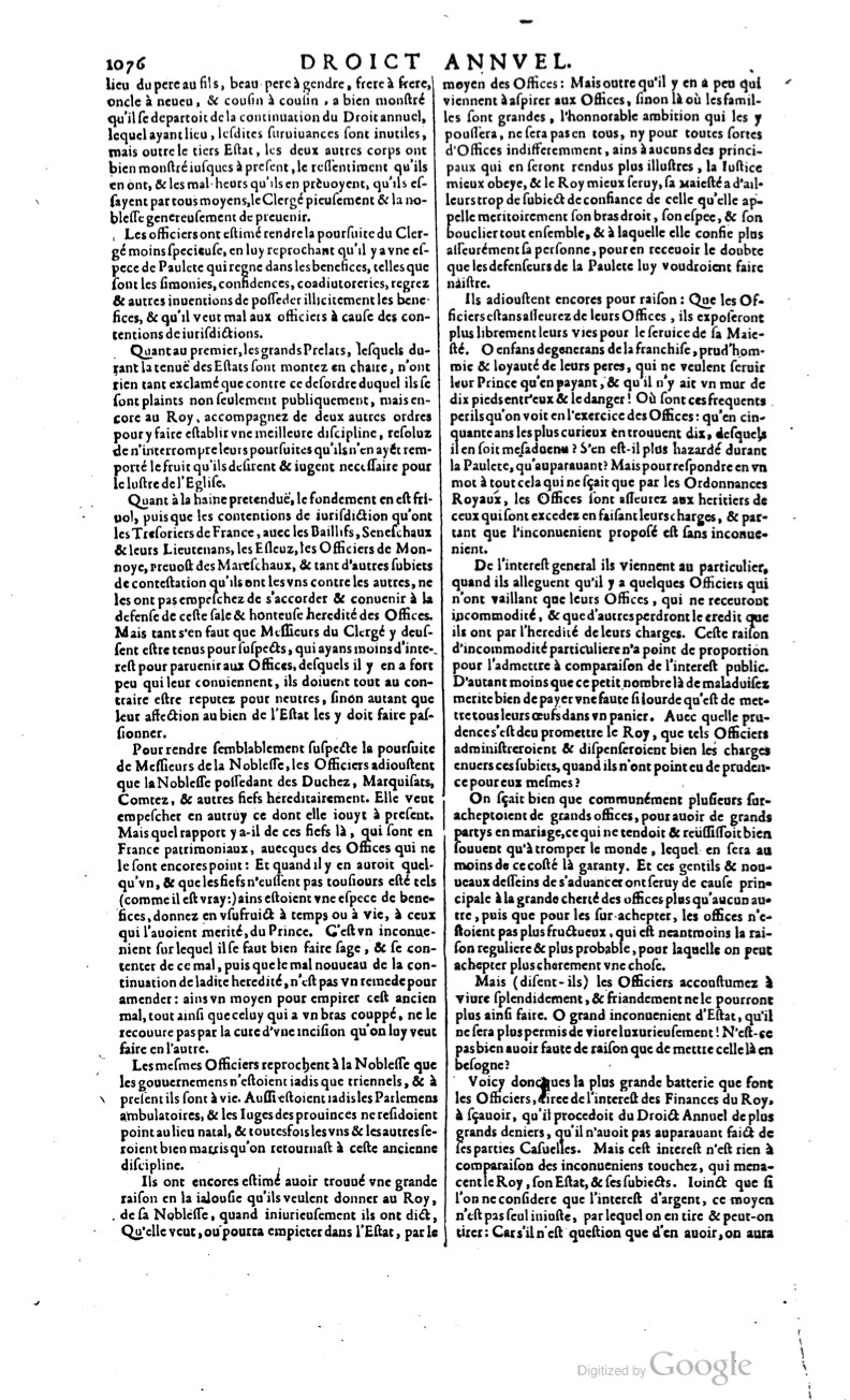 1629 - Veuve Nicolas Buon - Trésor du droit français (29620 T. 1) - BM Lyon