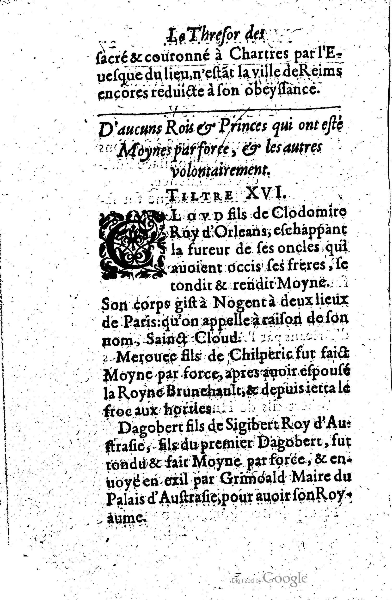 1619 - Jean Corrozet - Trésor des histoires de France - Anvers Musée Plantin-Moretus
