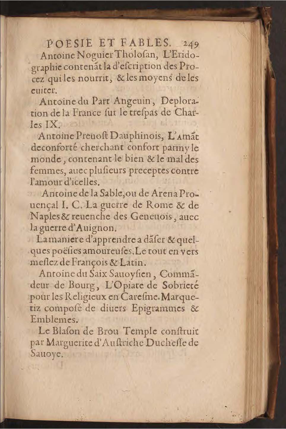 1602 - François Jacquin - Trésor des bons esprits français - BnF Arsenal