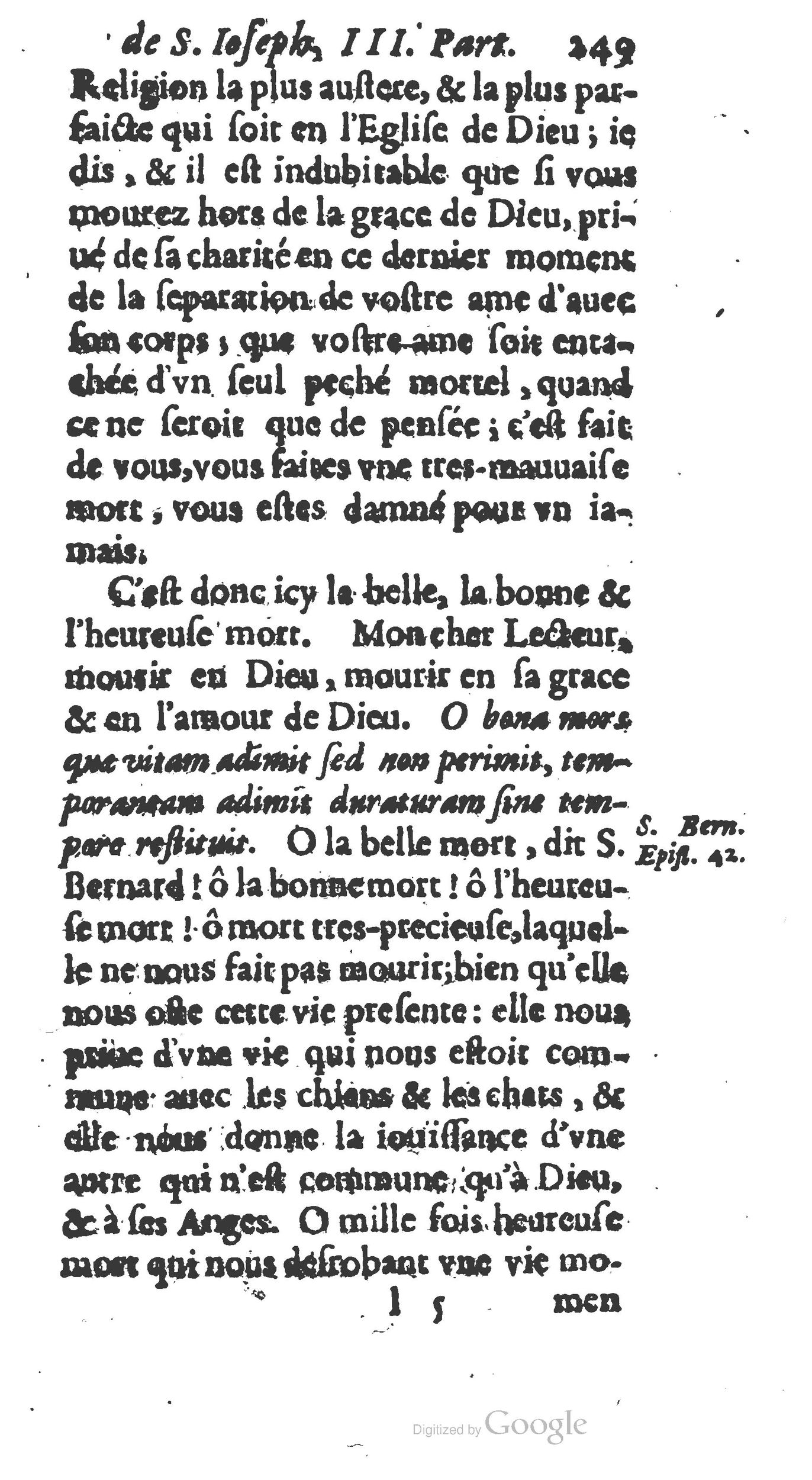 1654 - Antoine Jullieron - Trésor inestimable de Saint-Joseph - BM Lyon