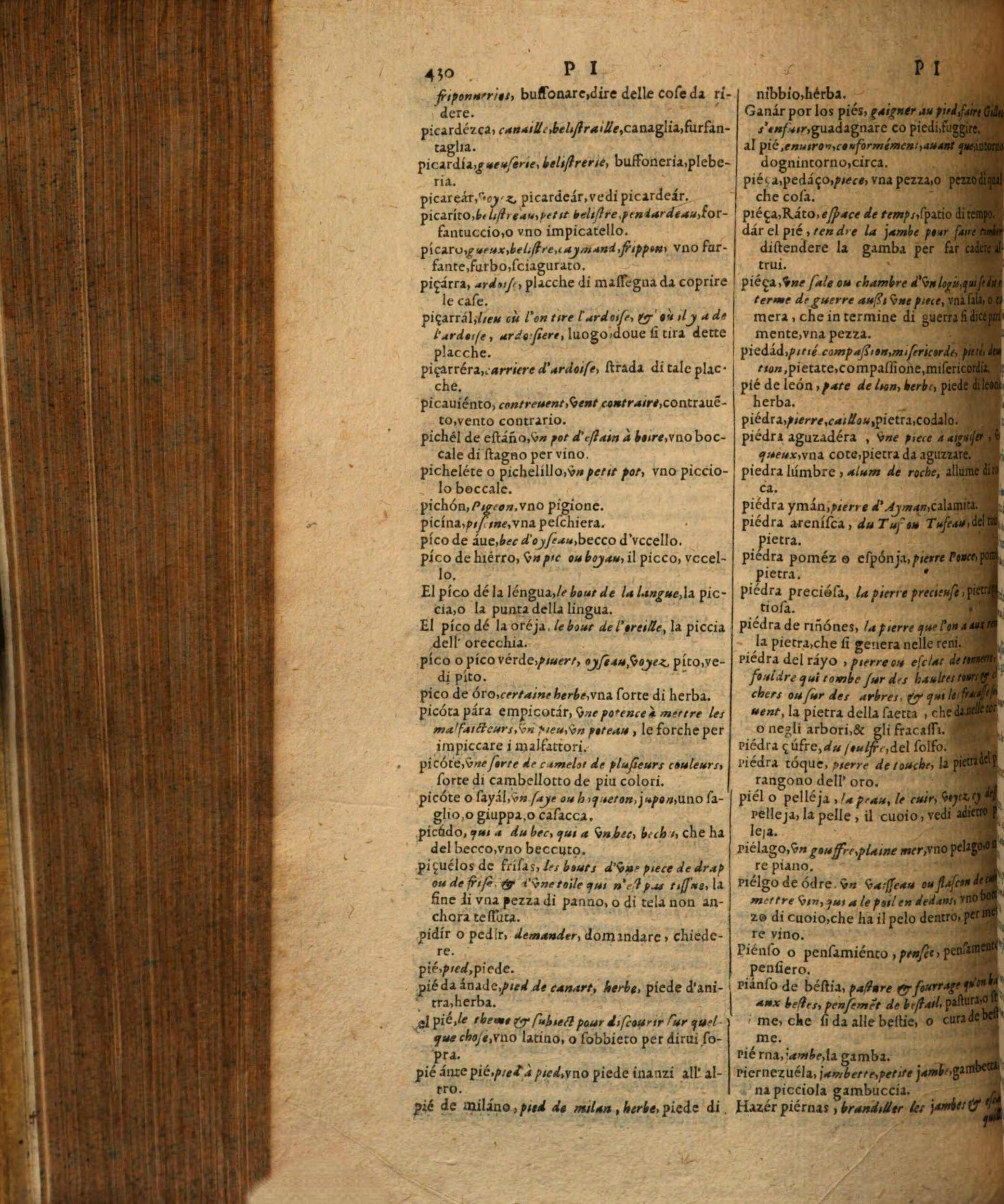 1617 - Samuel Crespin - Trésor des trois langues espagnole, française et italienne (Première partie) - Regensburg 1617 - Samuel Crespin - Trésor des trois langues espagnole, française et italienne (Première partie) - Regensburg