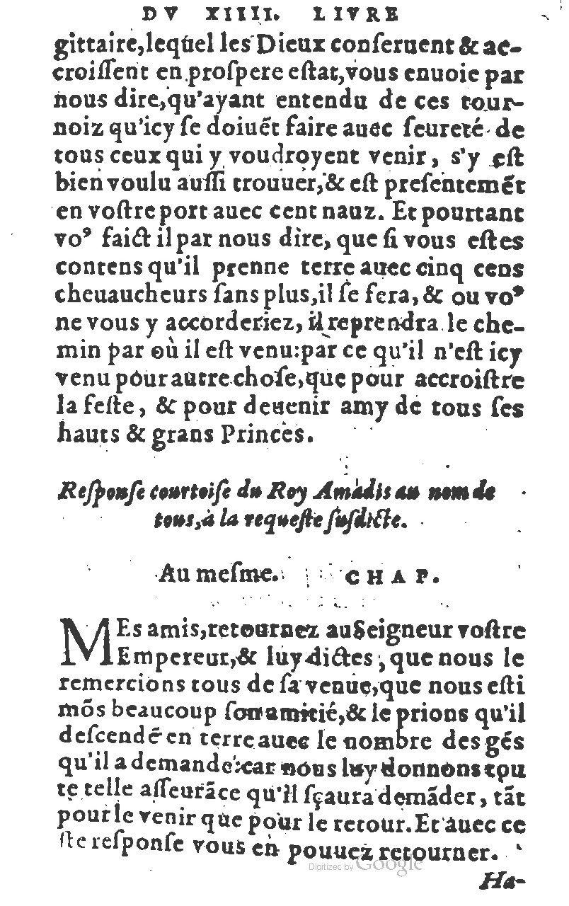 1582 - Jean Huguetan - Trésor des Amadis T. 1 - BM Lyon