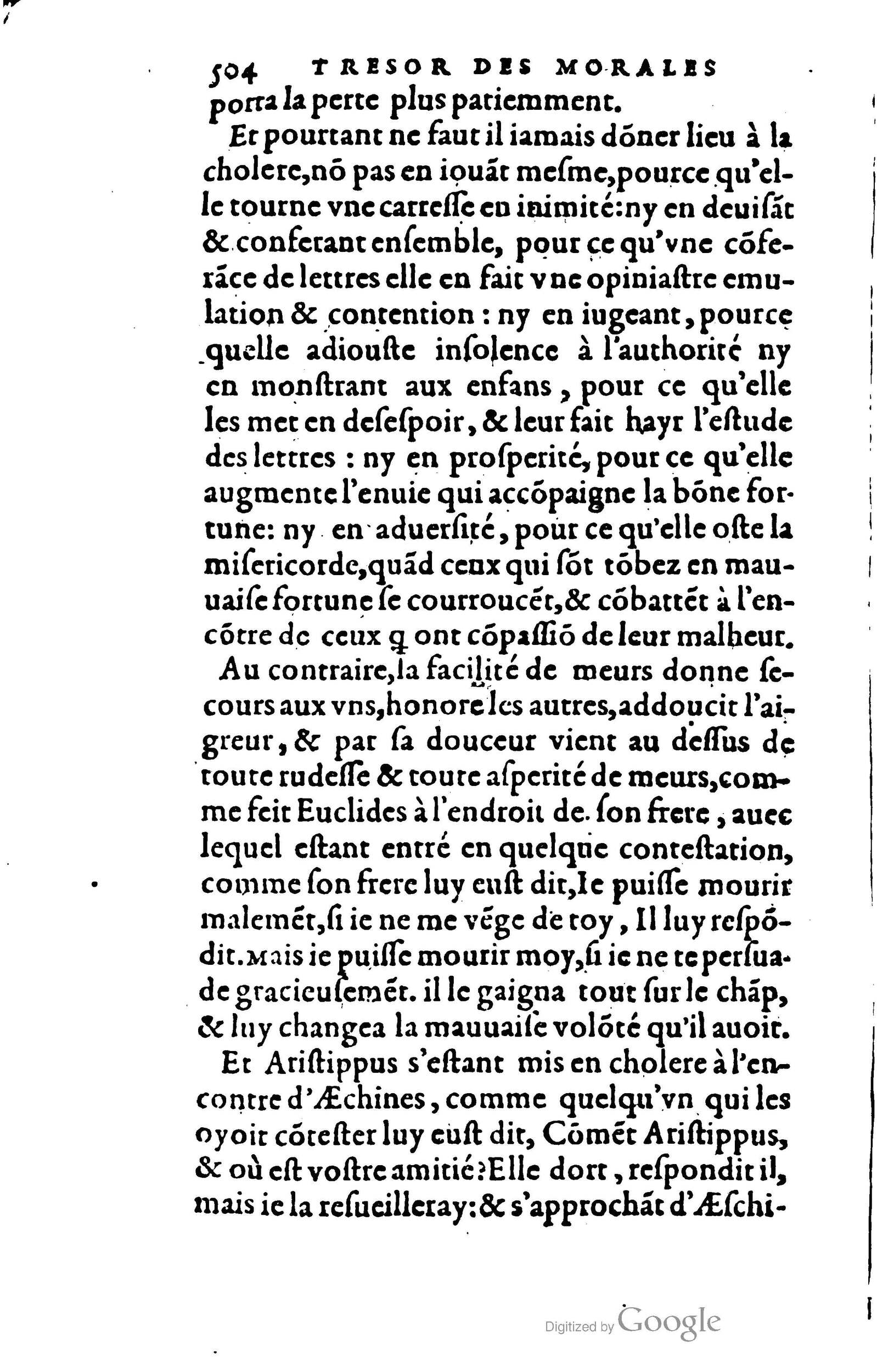 1578 - Jean Poupy - Trésor des morales de Plutarque - BSB Munich