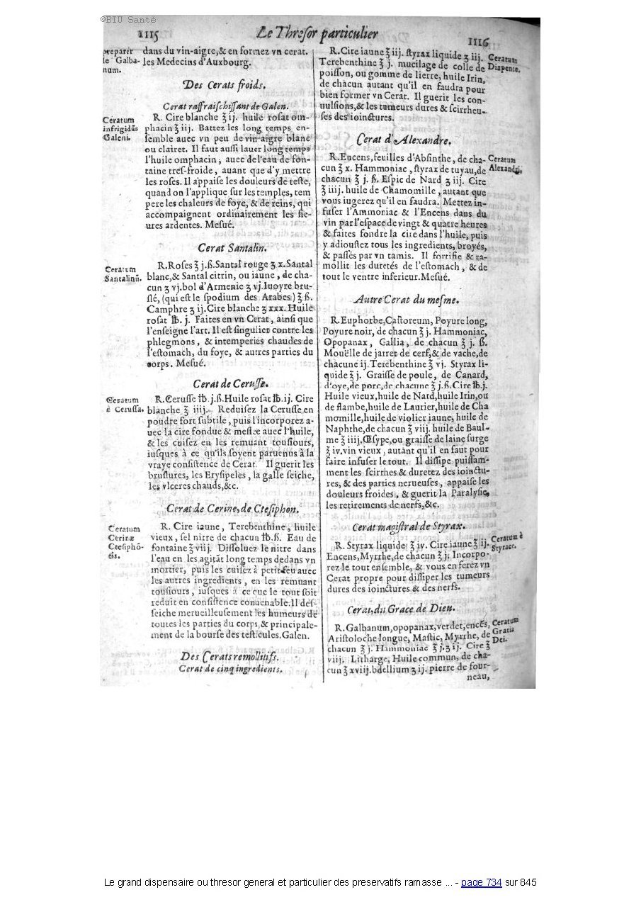 1609 - Étienne Gamonet - Grand dispensaire ou Trésor général et particulier des préservatifs - BIU Santé