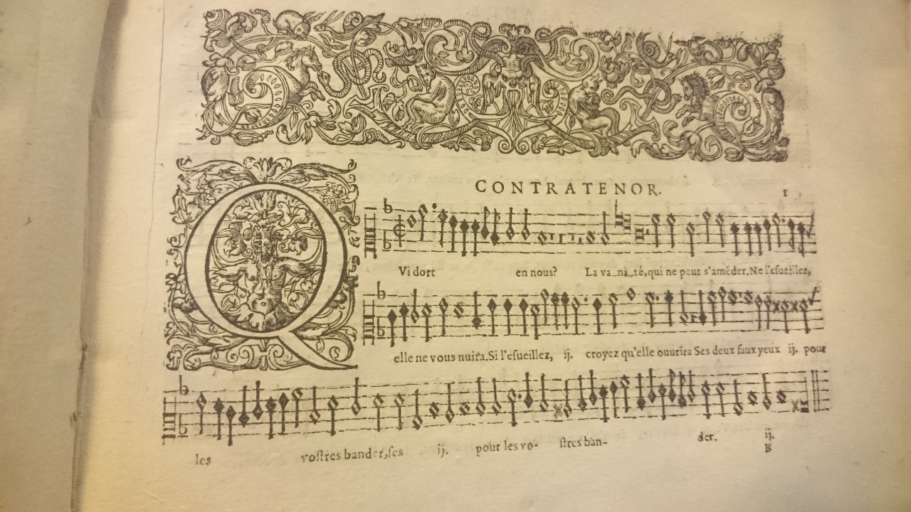 1594 - [Pierre de Saint-André] - Trésor de musique d’Orlande de Lassus, Contratenor - British Library