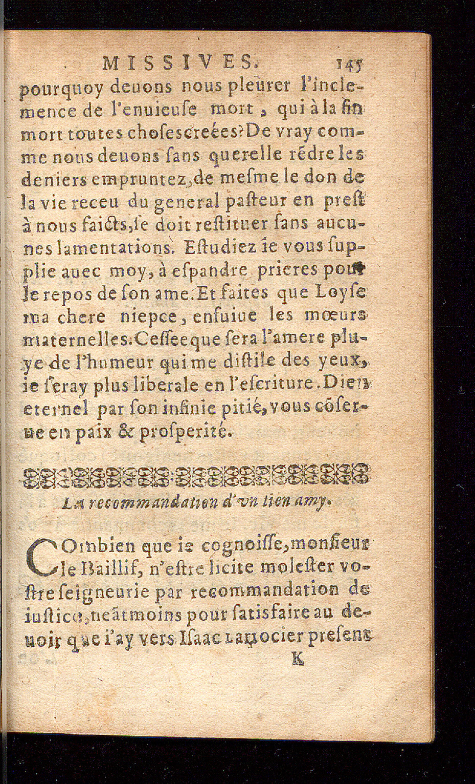1614 - Barthélemy Vincent - Élite et Trésor des lettres missives - Bâle
