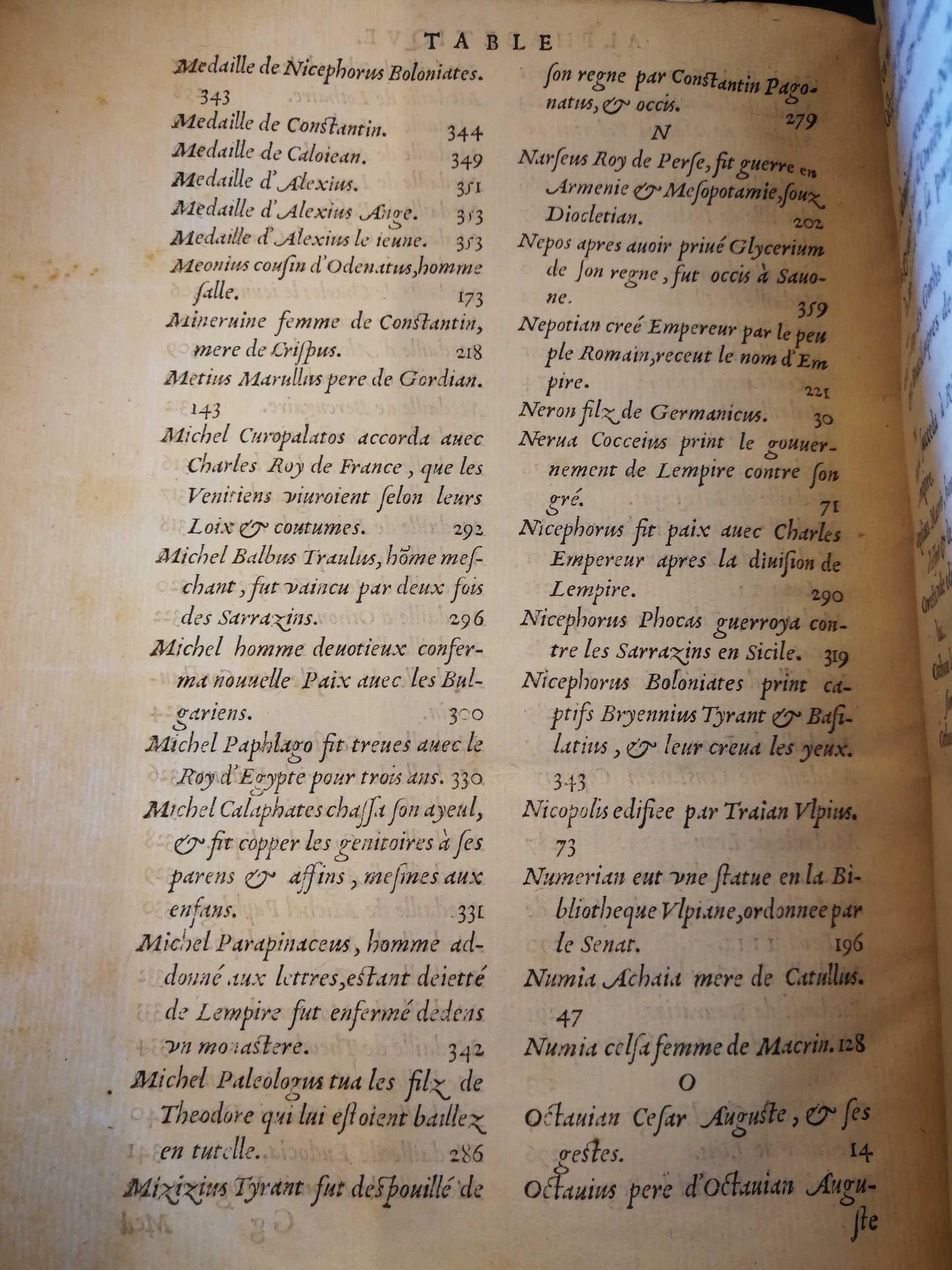 1553 - Jacopo Strada et Thomas Guérin - Épitome du Trésor des antiquités - BNC Florence