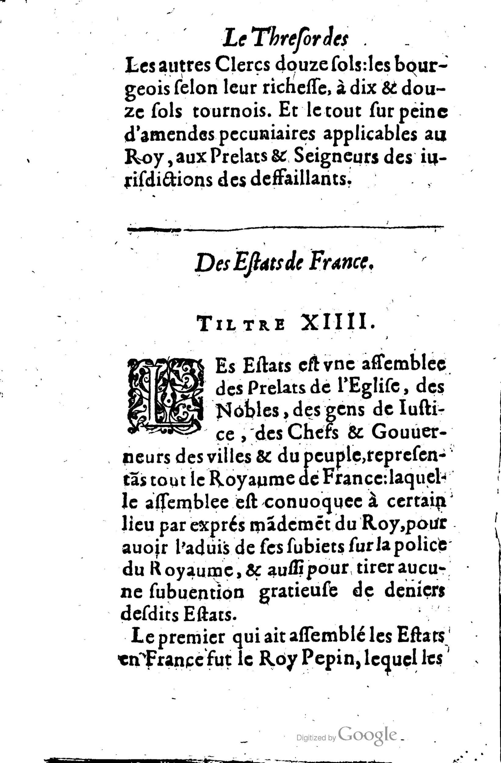 1619 - Jean Corrozet - Trésor des histoires de France - BSB Munich
