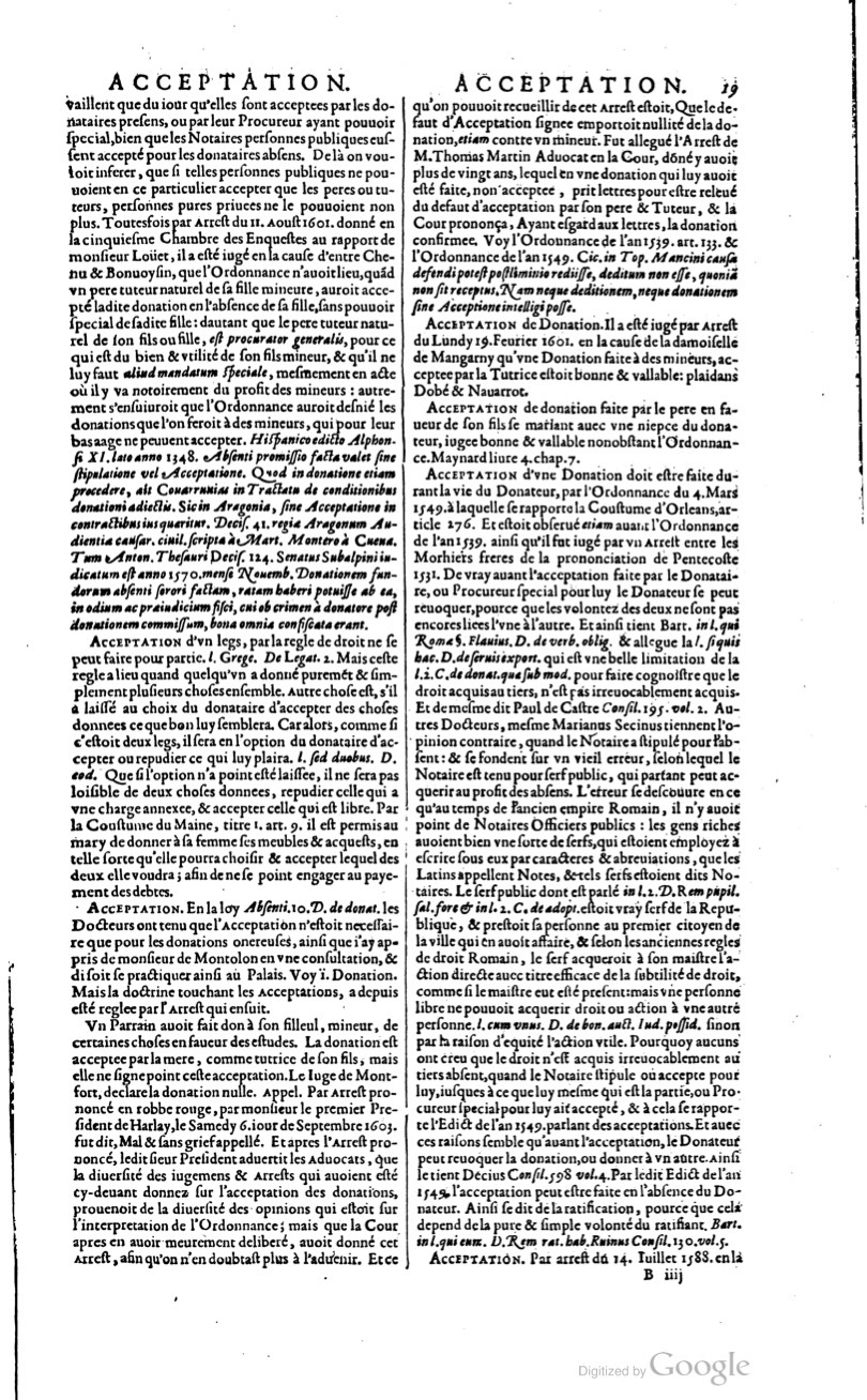 1629 - Veuve Nicolas Buon - Trésor du droit français (21754 T. 1) - BM Lyon