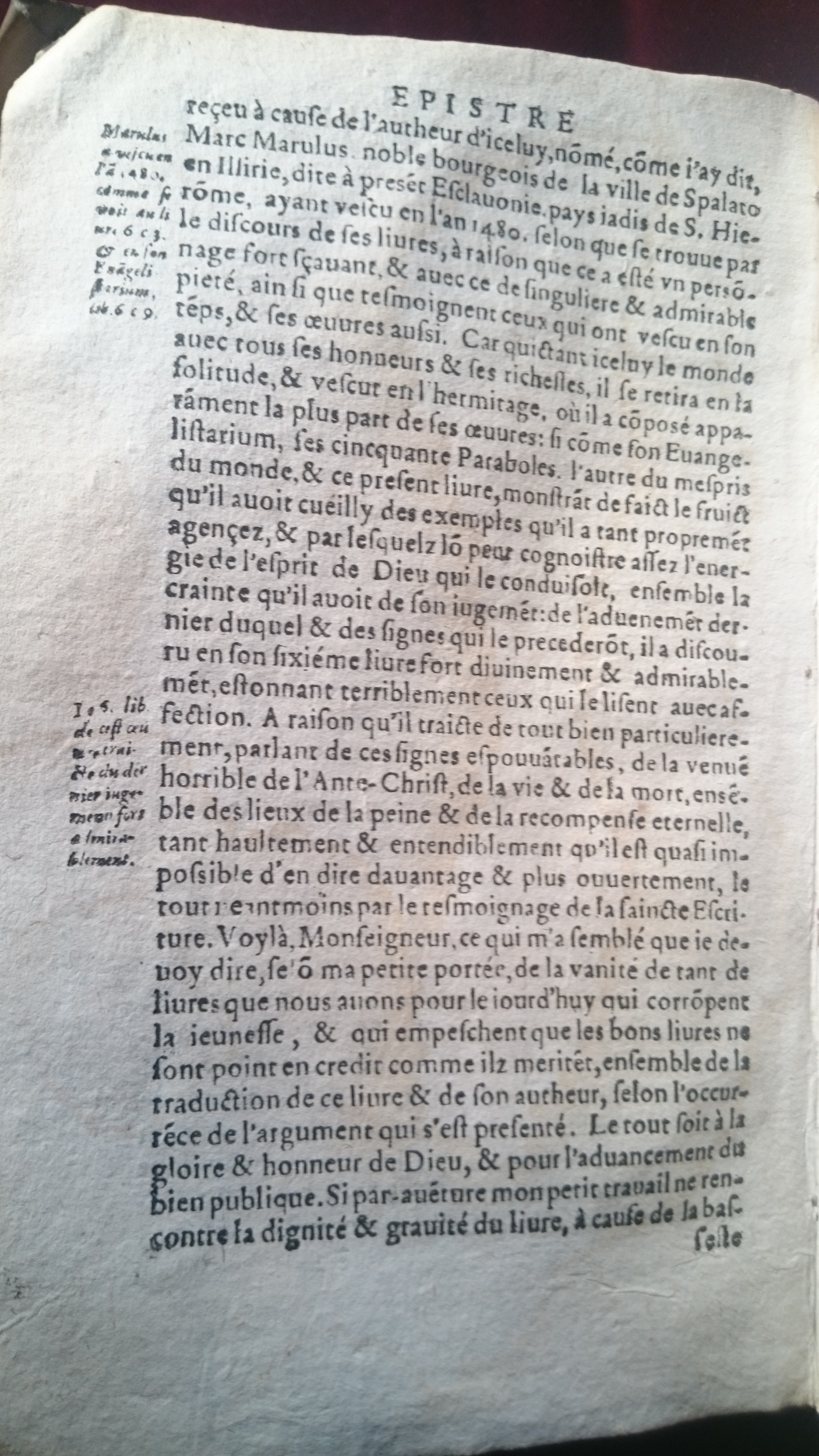 1596 - Jean Bogart - Trésor des faits et dits mémorables des hommes saints et illustres - BM Amiens