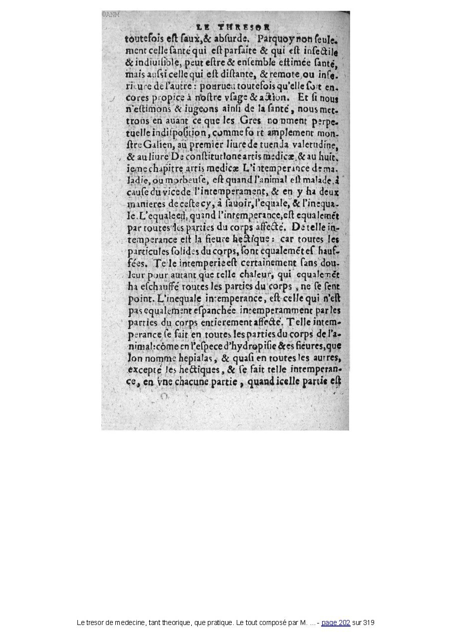 1560 - Pierre et Jan Moine - Trésor de médecine - Université Paris Cité