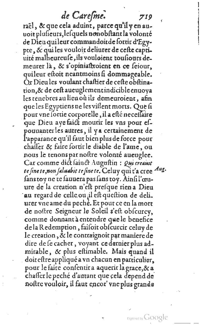 1607 - Nicolas Du Fossé - Trésor quadragésimal - T 01 - BM Lyon