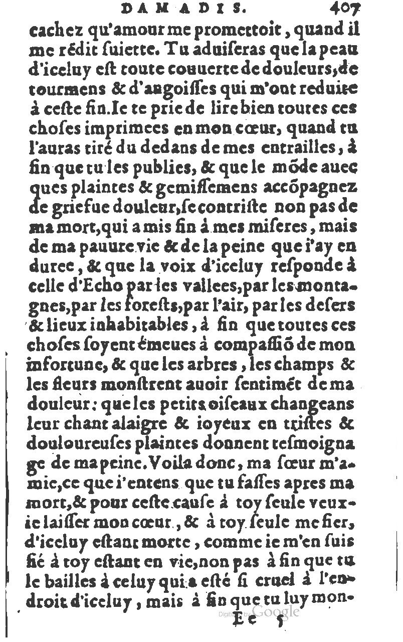 1582 - Jean Huguetan - Trésor des Amadis T. 1 - BM Lyon