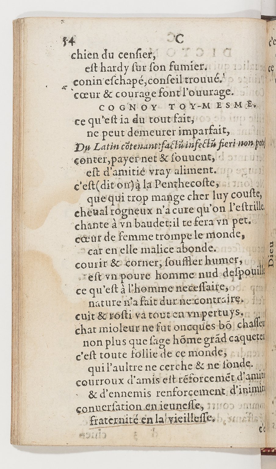 1577 - Jean d’Ogerolles - Trésor de sentences dorées - BnF Arsenal