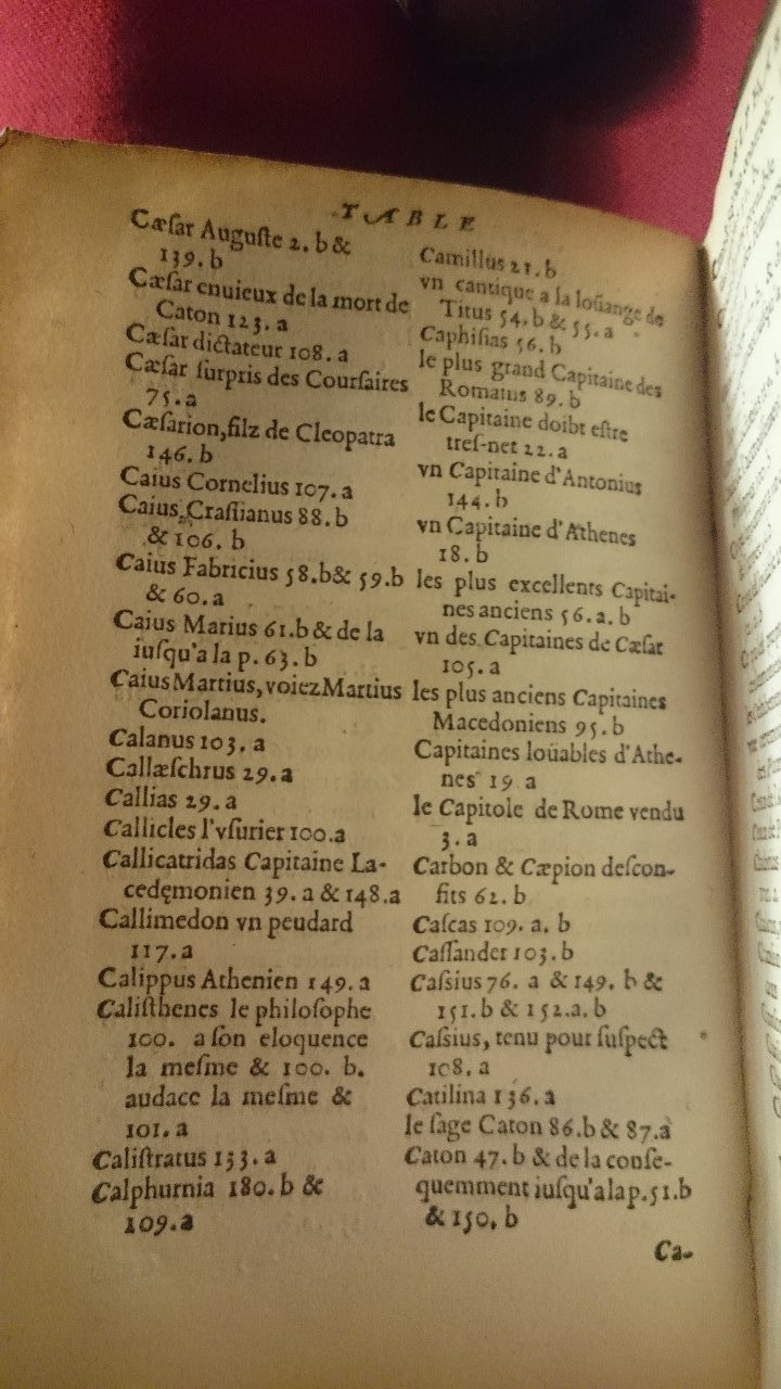 1568 - Willem Silvius - Trésor des vies de Plutarque - BnF