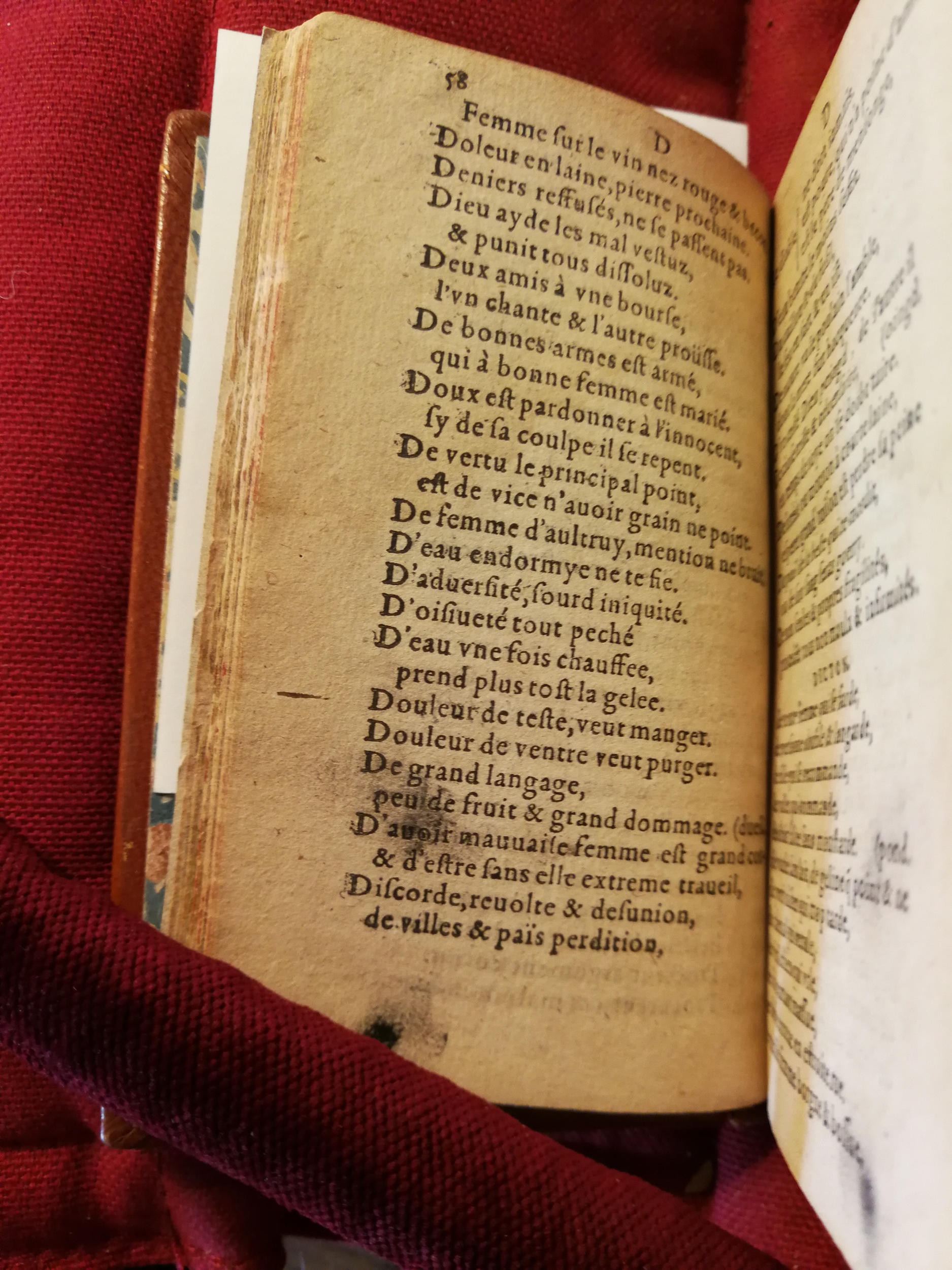 1582 - Nicolas Bonfons - Trésor de sentences dorées - Bibliothèque Sainte-Geneviève