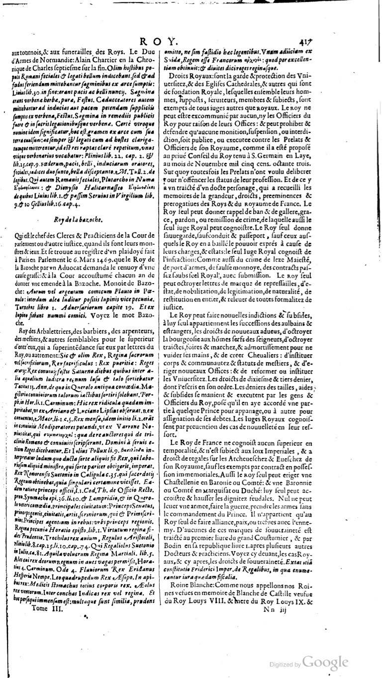 1629 - Veuve Nicolas Buon - Trésor du droit français (21754 T. 3) - BM Lyon