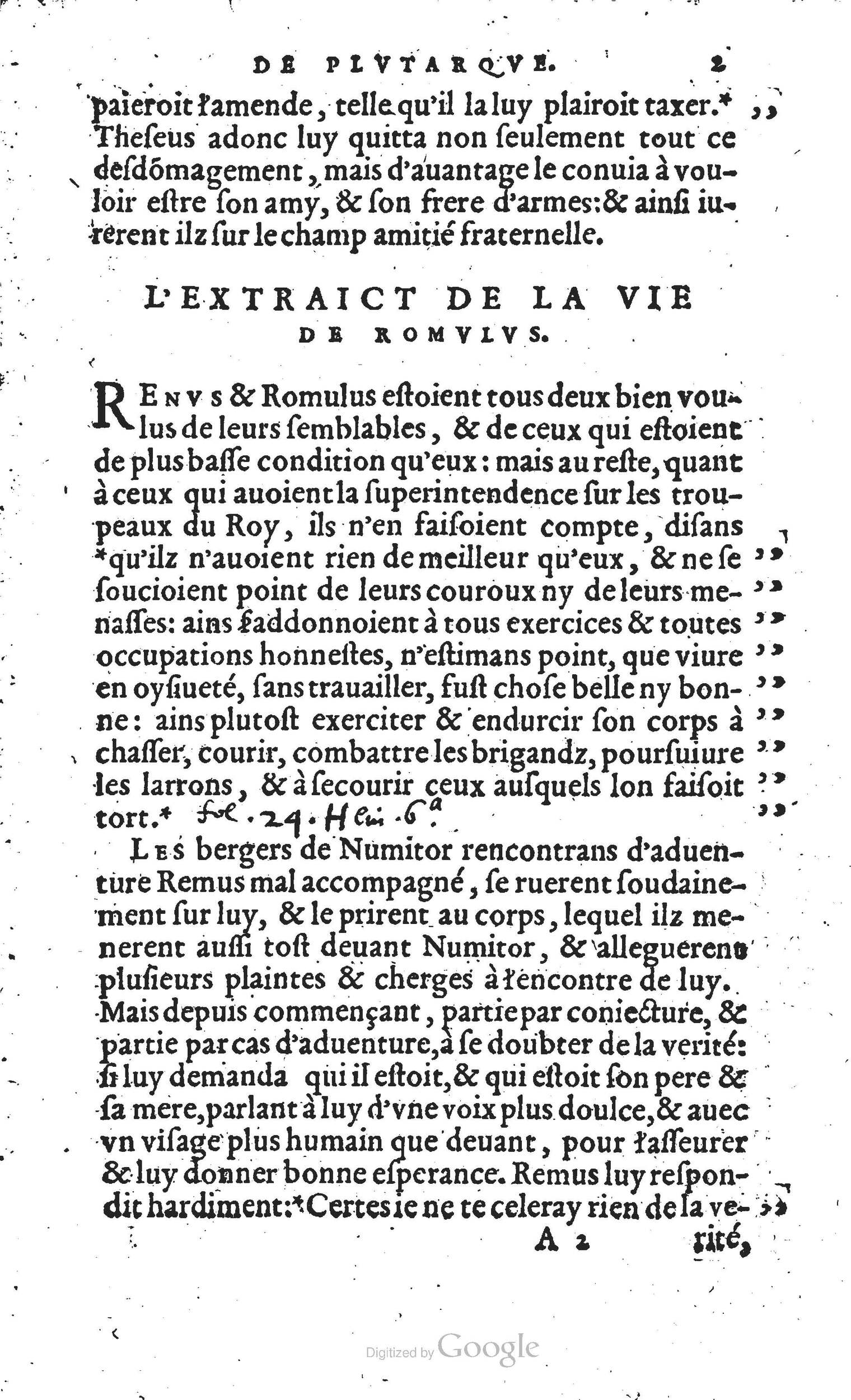 1567 - Willem Silvius - Trésor des vies de Plutarque - Anvers Musée Plantin-Moretus