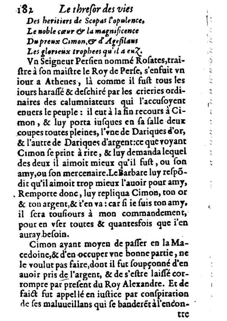 1611 - Pierre Rigaud - Trésor des vies de Plutarque - BM Lyon