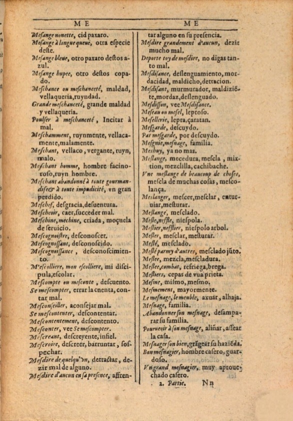 1607 - Marc Orry - Trésor des deux langues espagnole et française (Première et Seconde parties) - ÖNB Wien