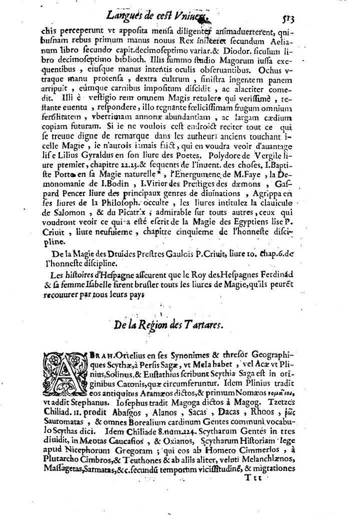 1613 - Matthieu Berjon - Trésor de l’histoire des langues de cet univers - BM Lyon