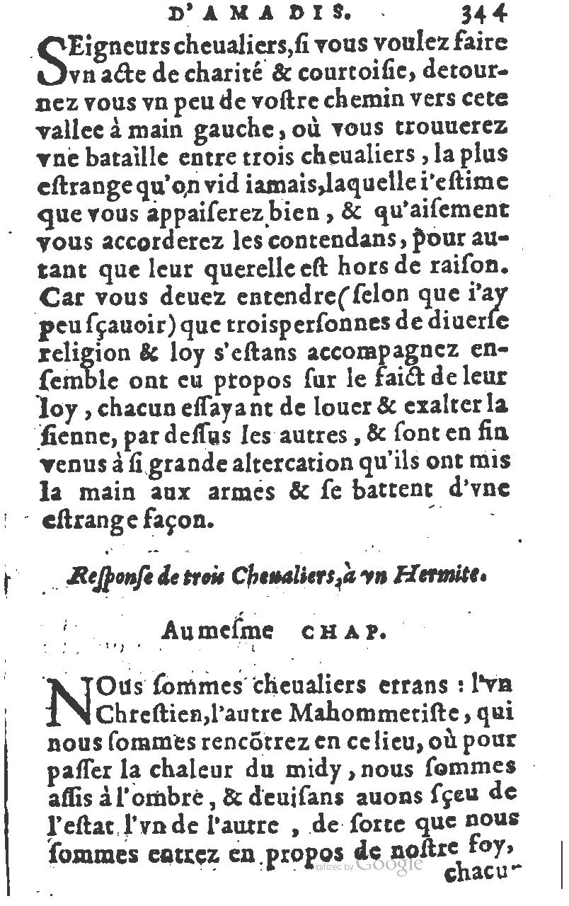 1582 - Jean Huguetan - Trésor des Amadis T. 1 - BM Lyon