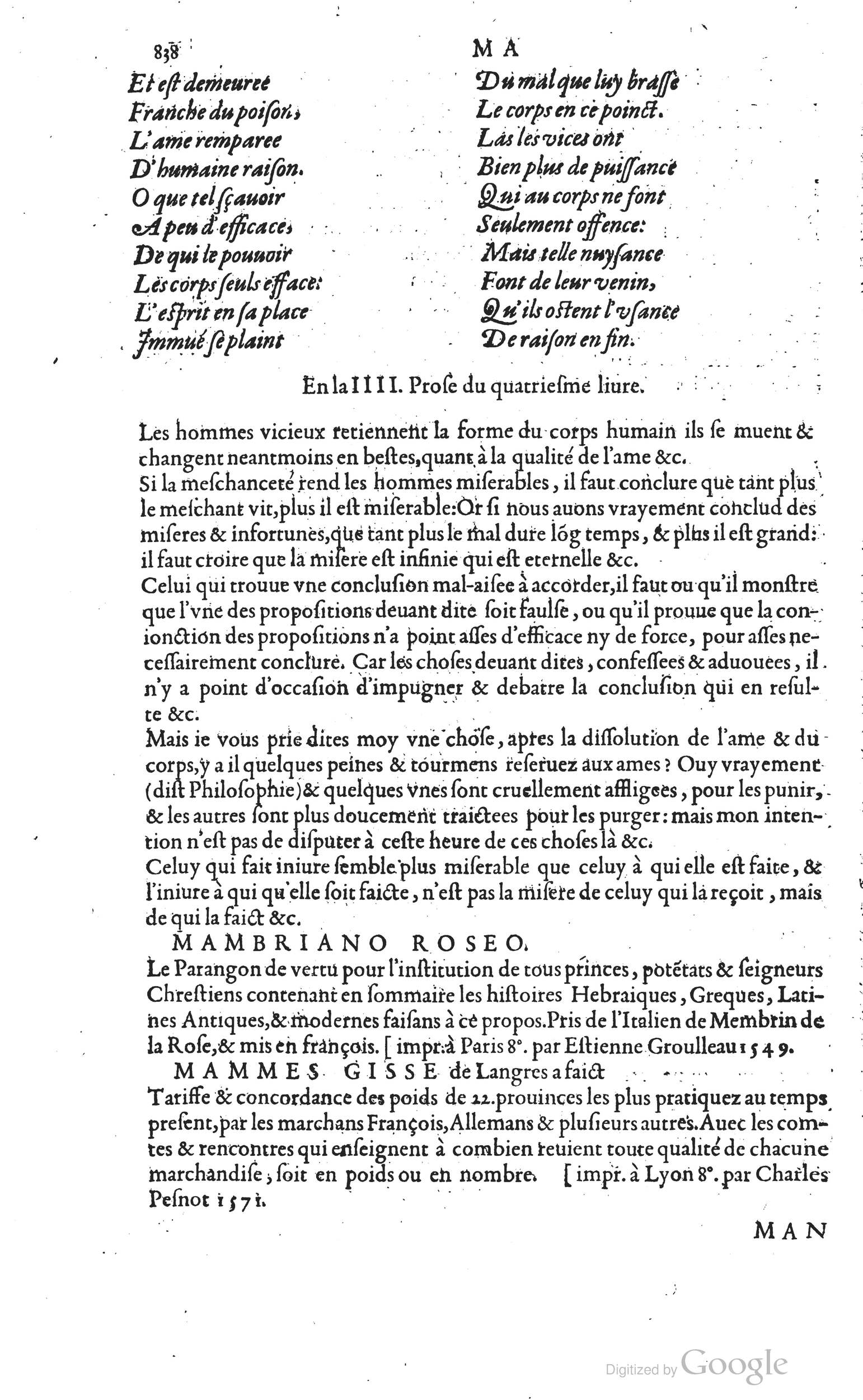 1585 - Barthélemy Honorat - Bibliothèques françaises - BSB Munich