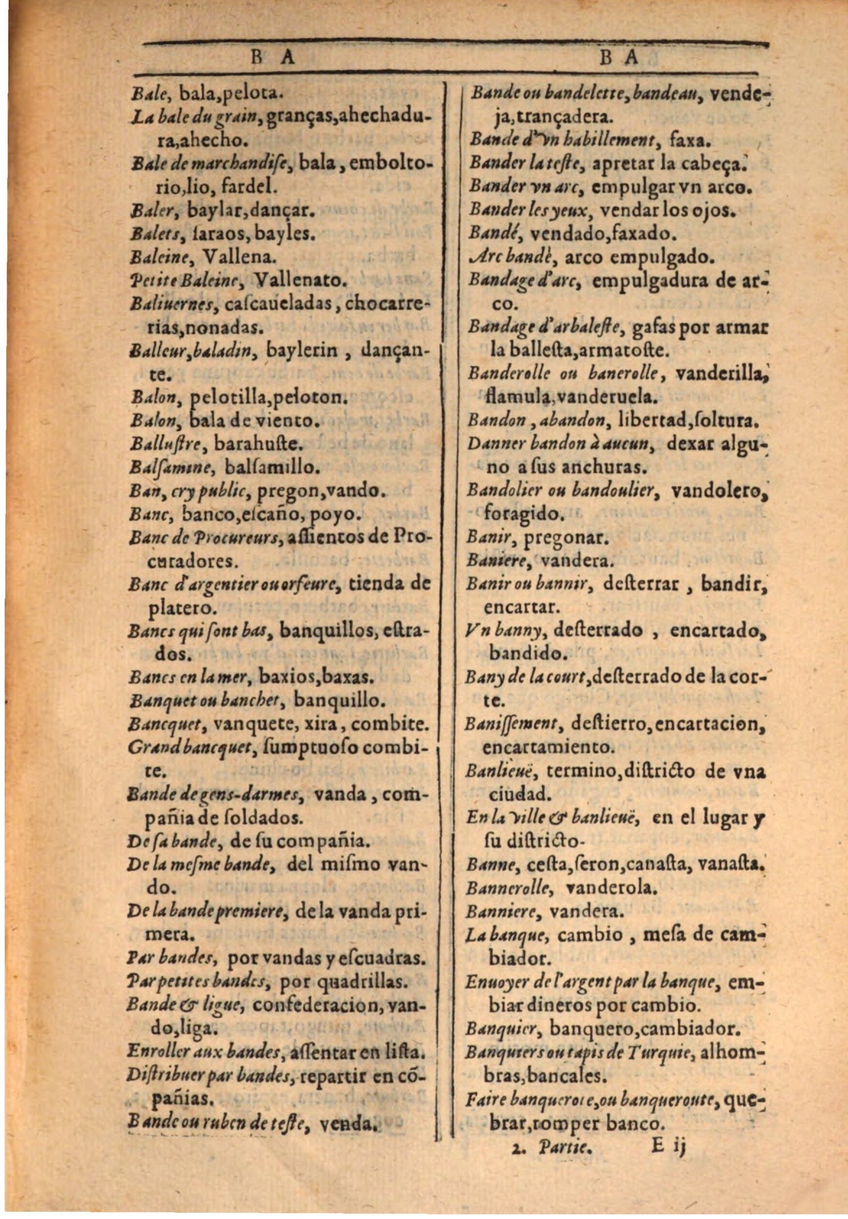 1607 - Marc Orry - Trésor des deux langues espagnole et française (Seconde partie) - BSB Munich